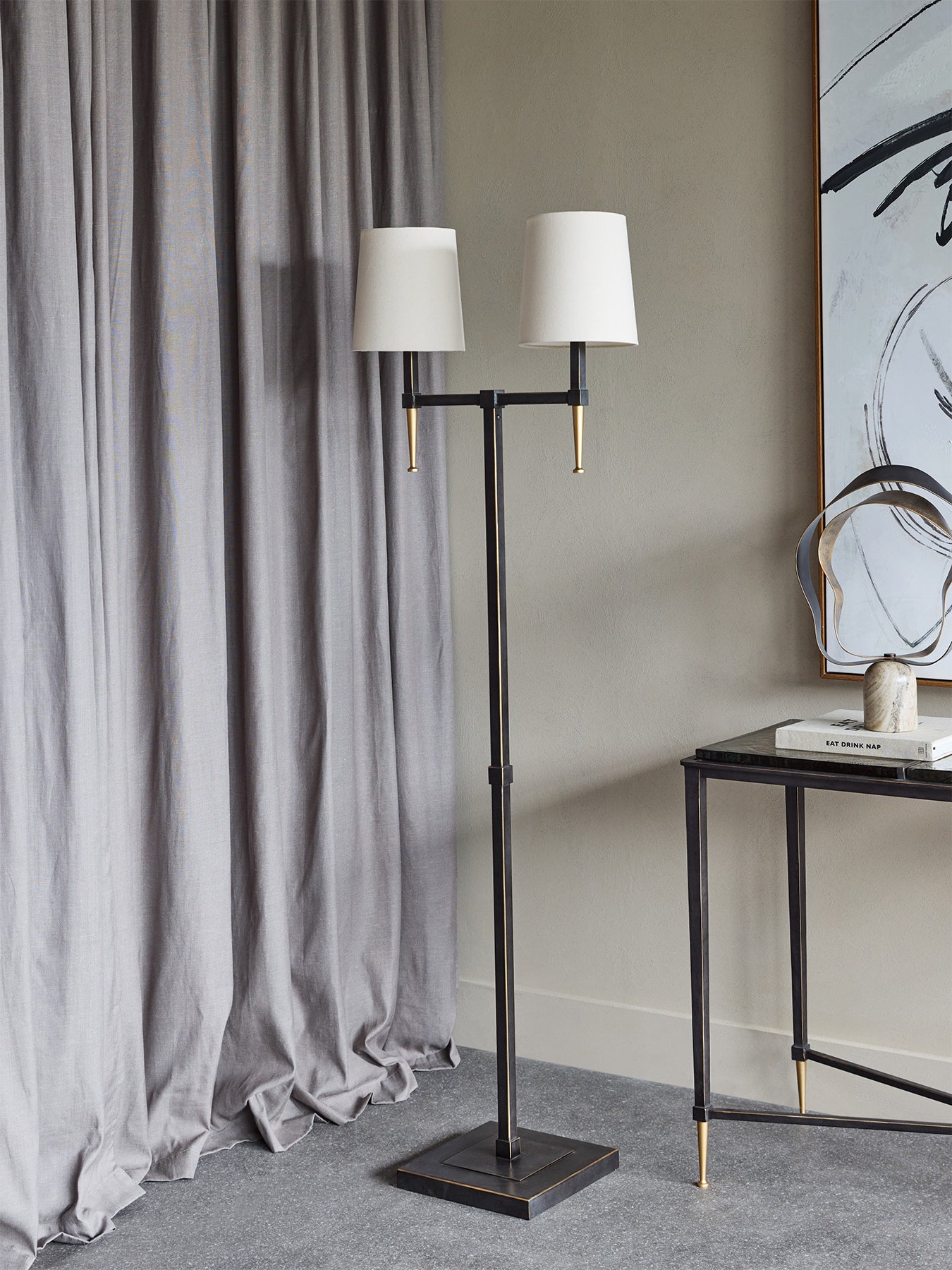 Stella Floor Lamp Brown