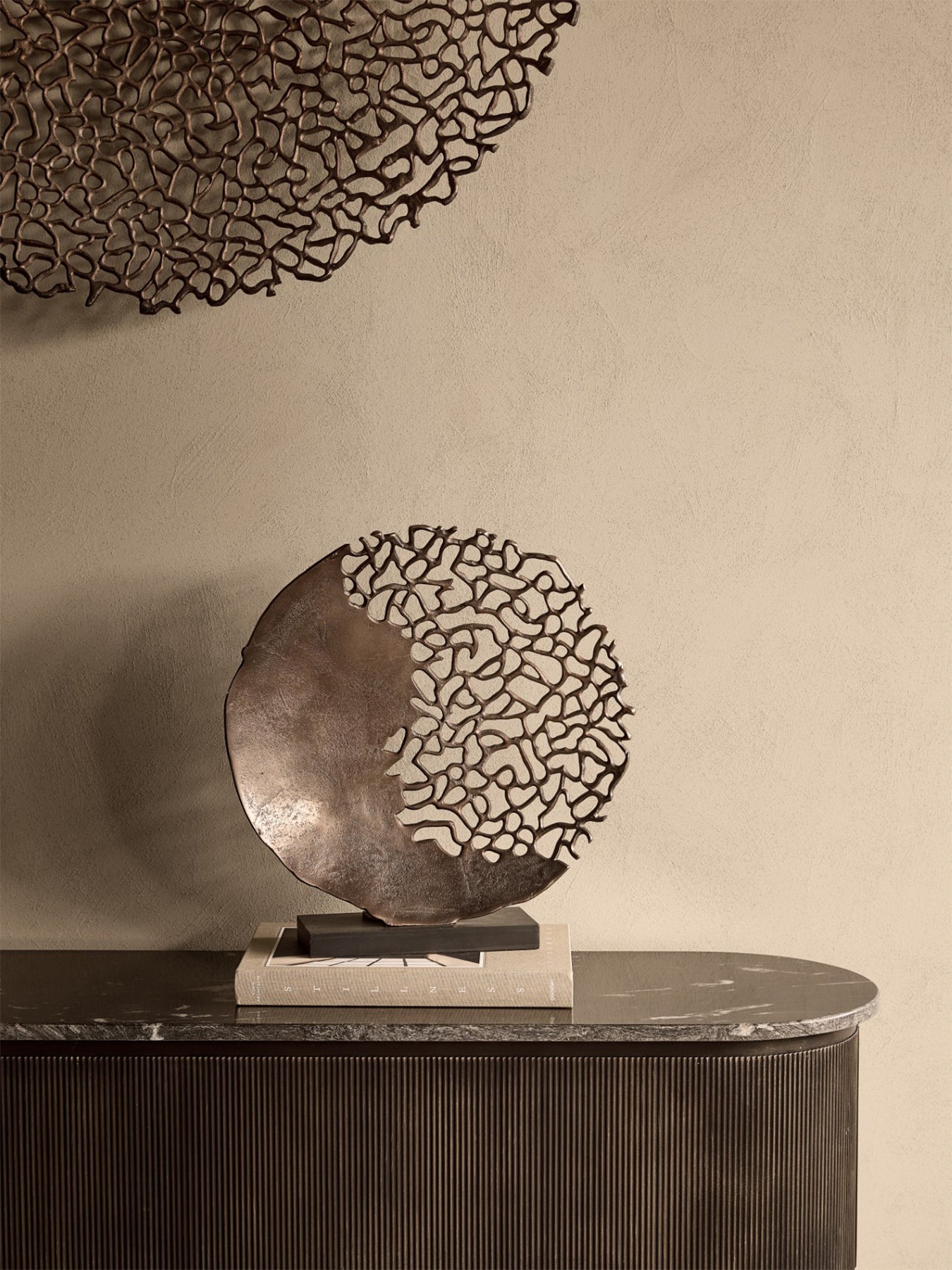 Apo Coral Raw Bronze Sculpture Brown