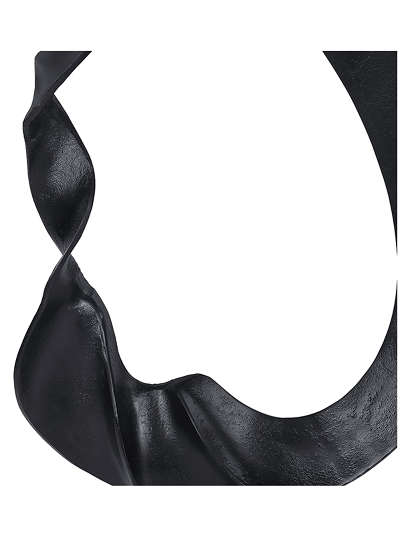 Kentford Sculpture On Marble Base Large Black