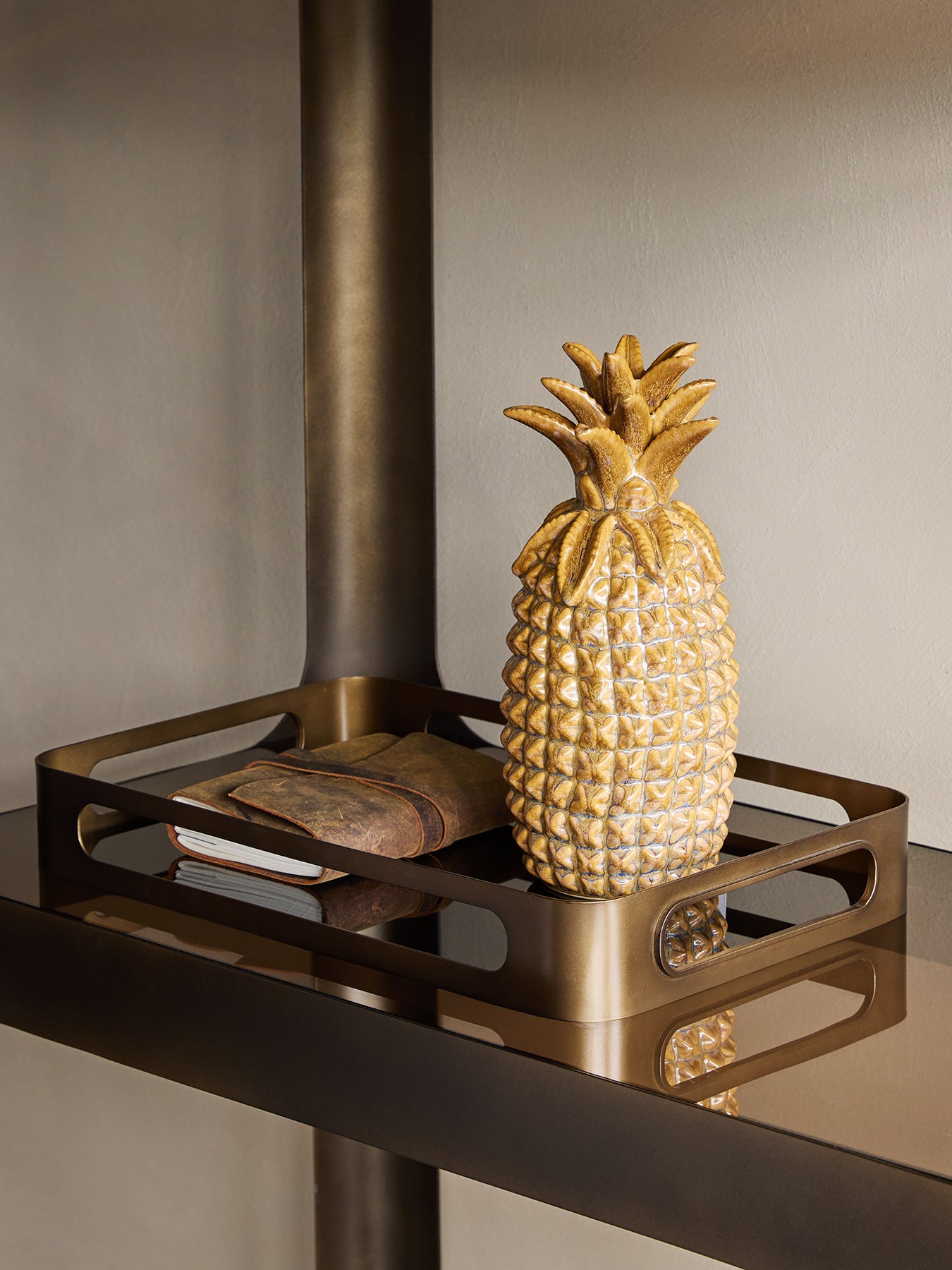 Tropics Reactive Glaze Pineapple Beige
