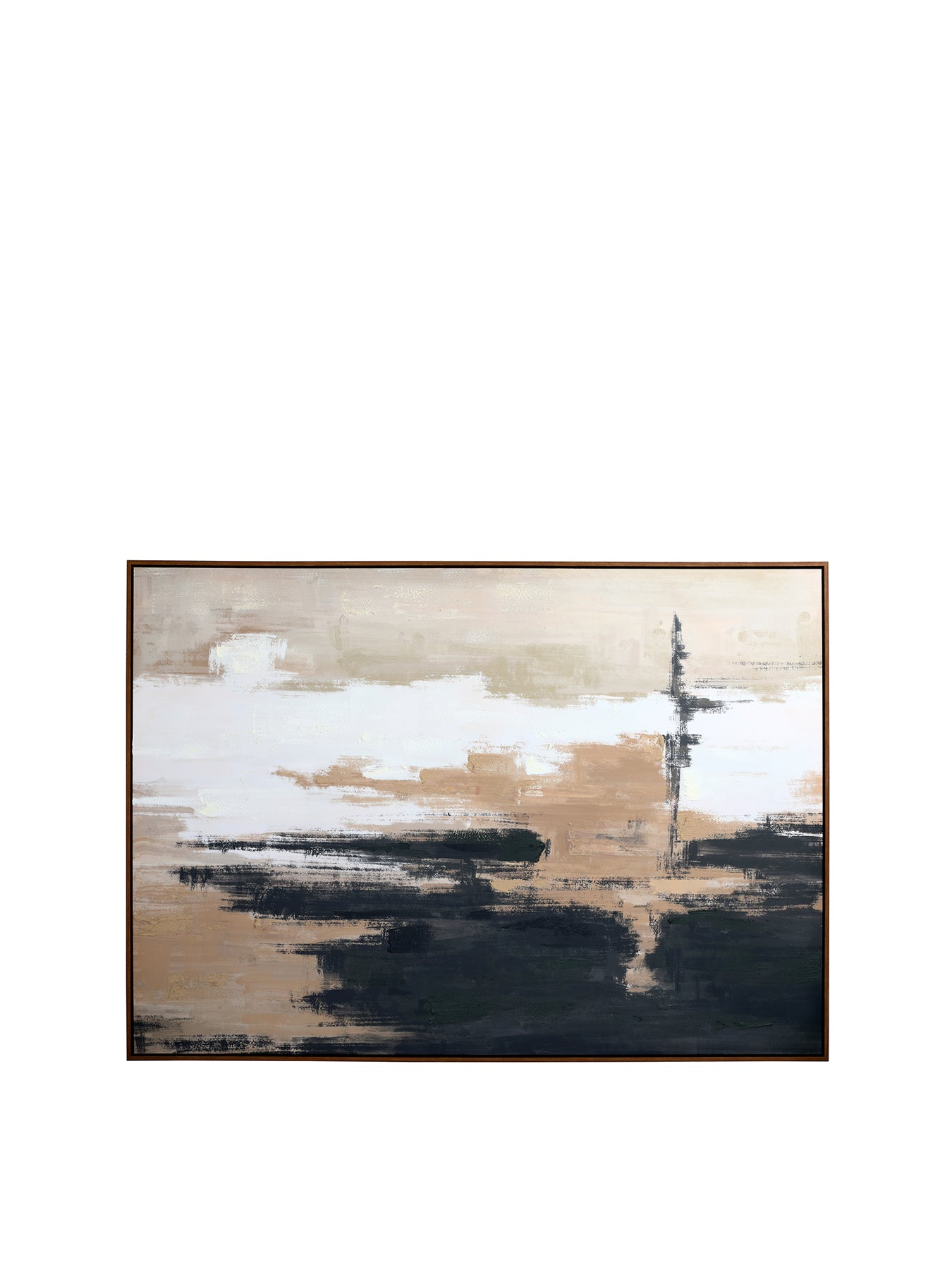 Sable Rise Hand Embellished Framed Canvas Wall Art 100x140cm Multi