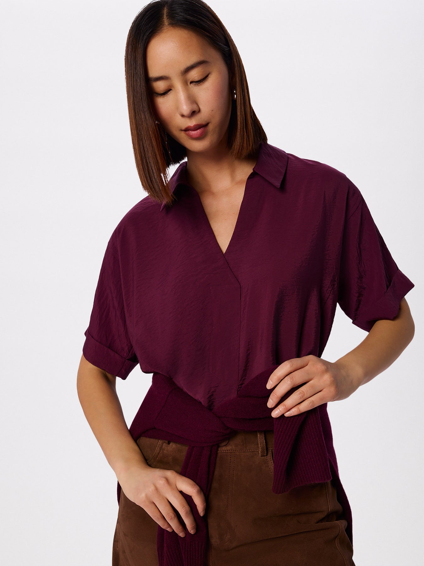 Sasha Relaxed Shirt Brown