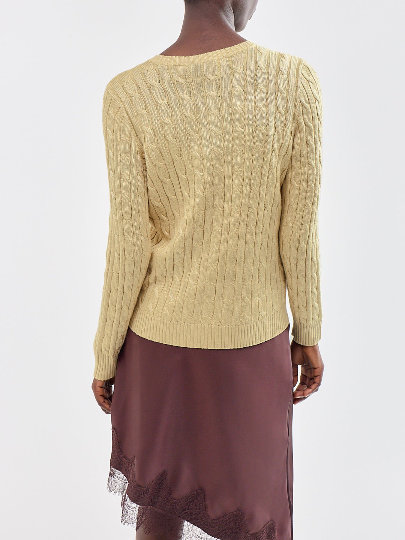 Ralhan Crew Neck Cardigan Beige