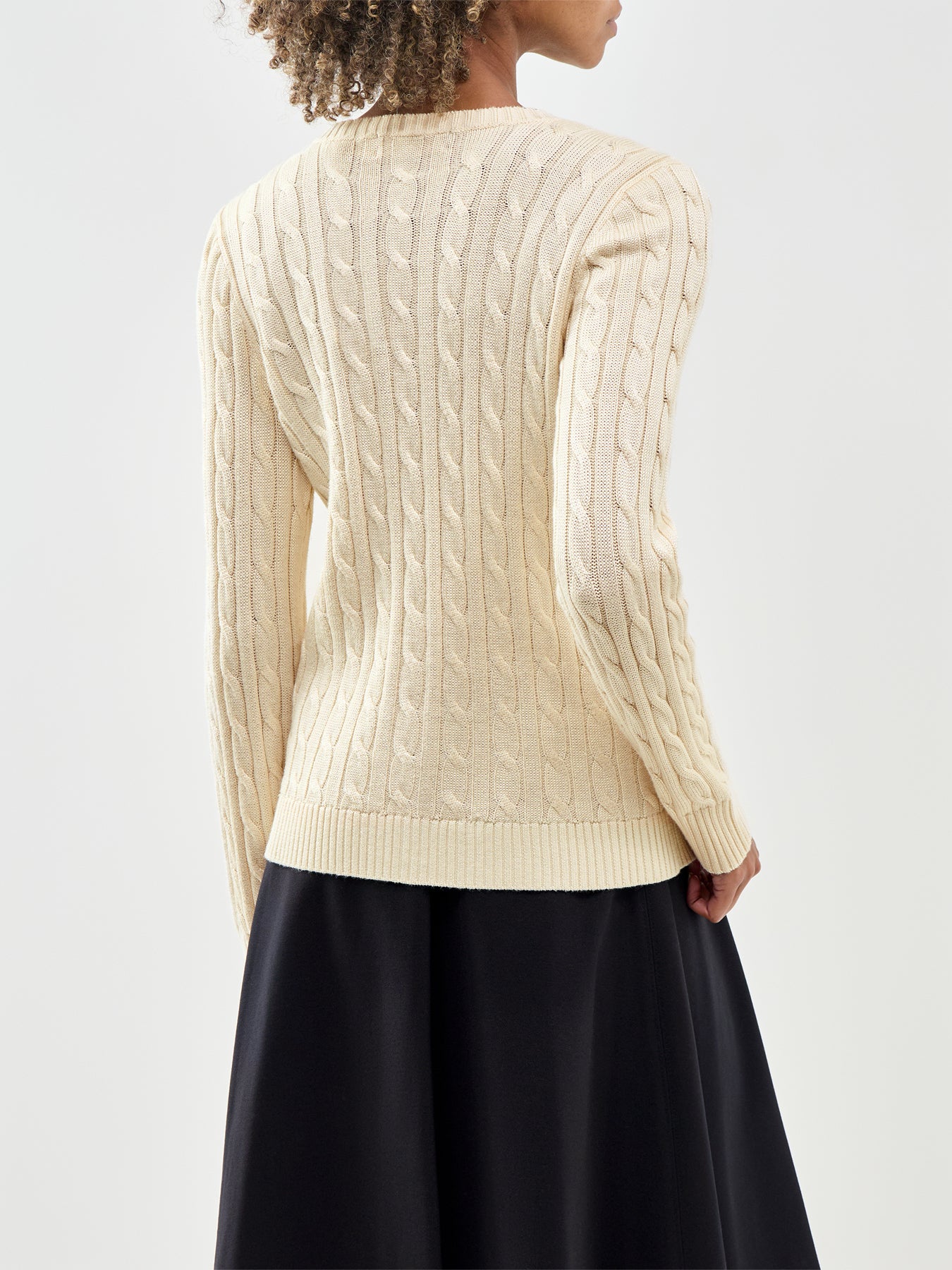 Ralhan Crew Neck Cardigan Cream