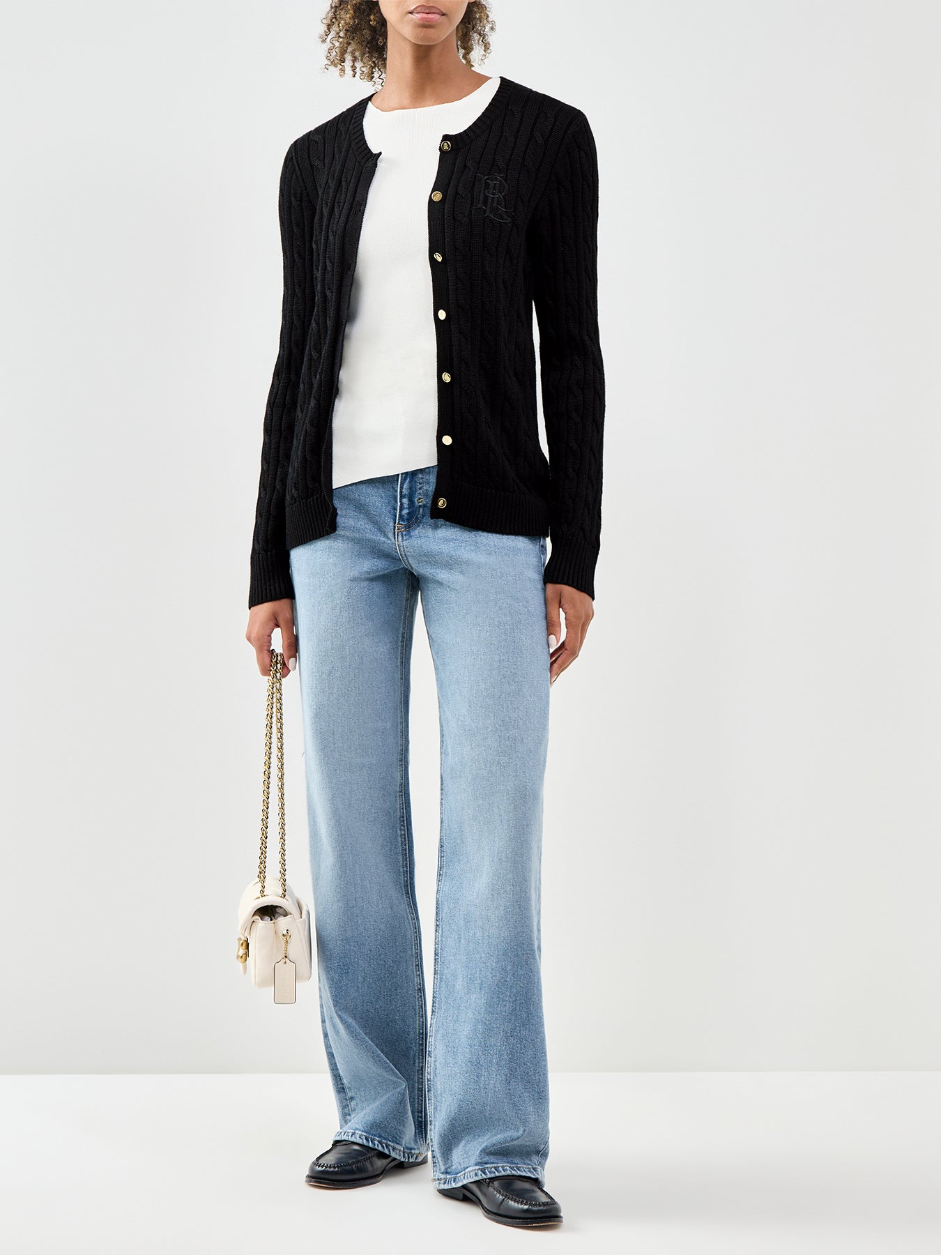 Ralhan Crew Neck Cardigan Black