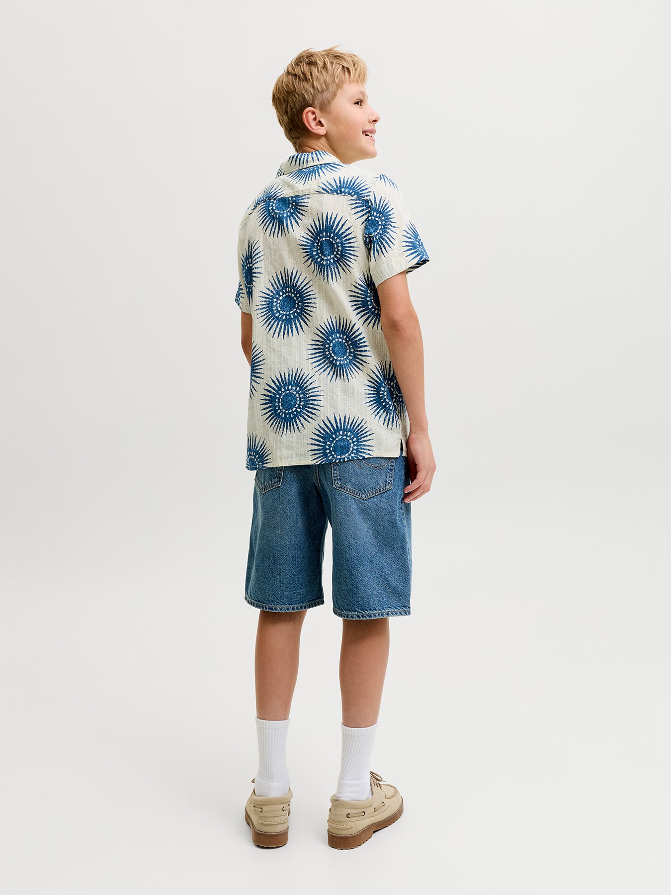 Kids' Bilbao Resort Shirt Sea Pearl