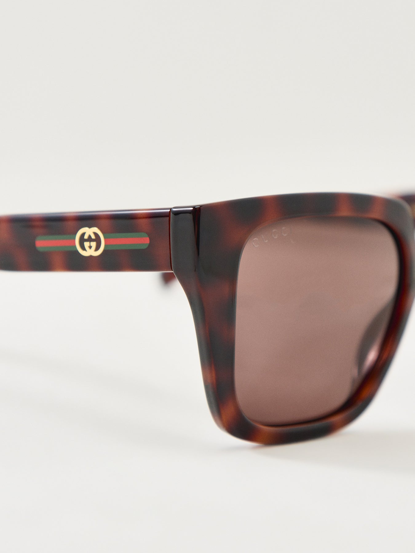 GG2102S Rectangle Sunglasses Havana