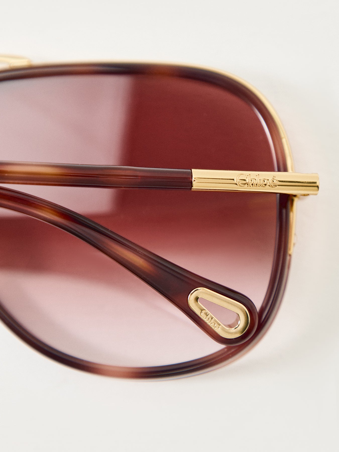 CH0382S Rectangle Sunglasses Gold