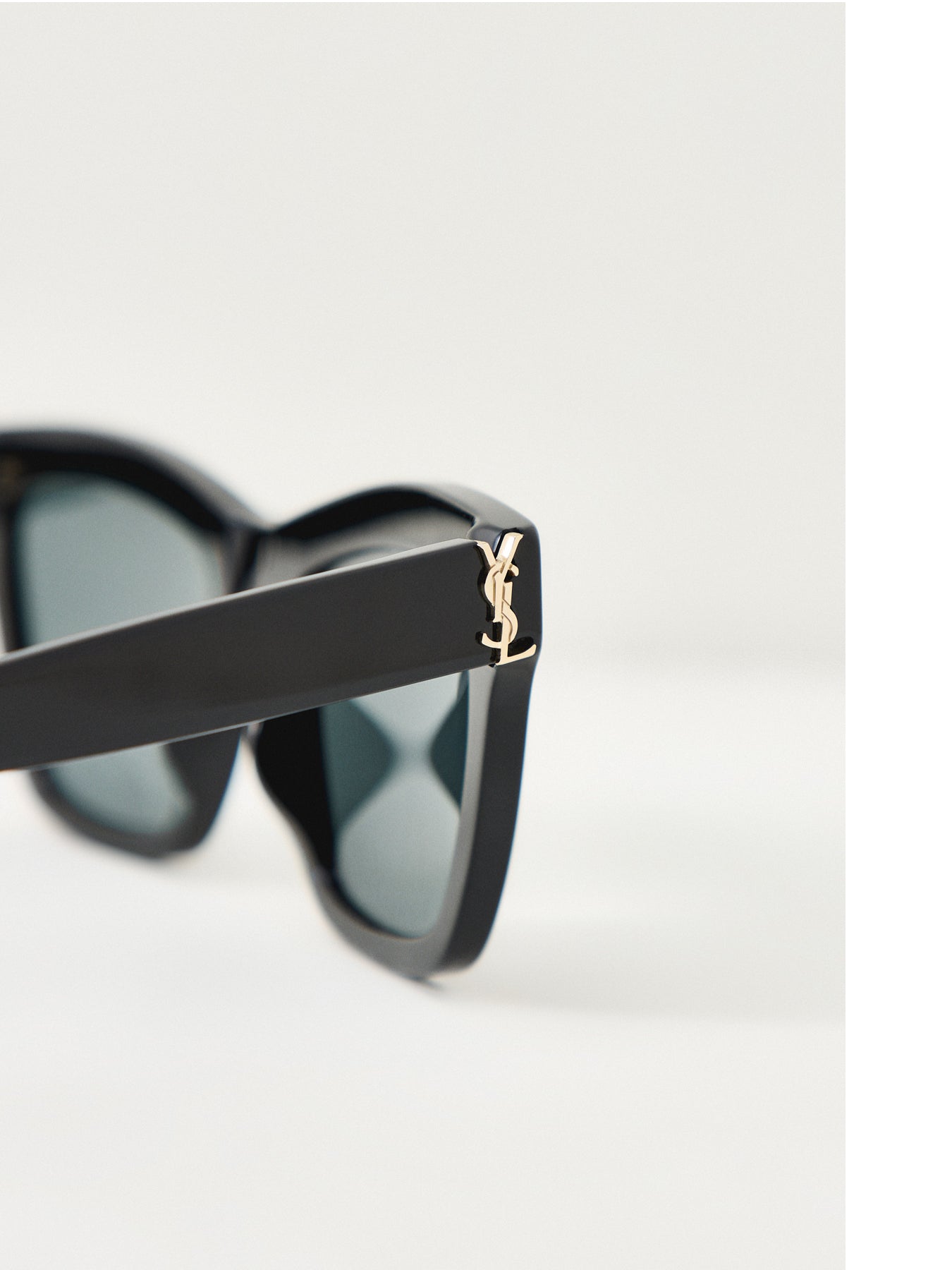 SL M156 Rectangle Sunglasses Black