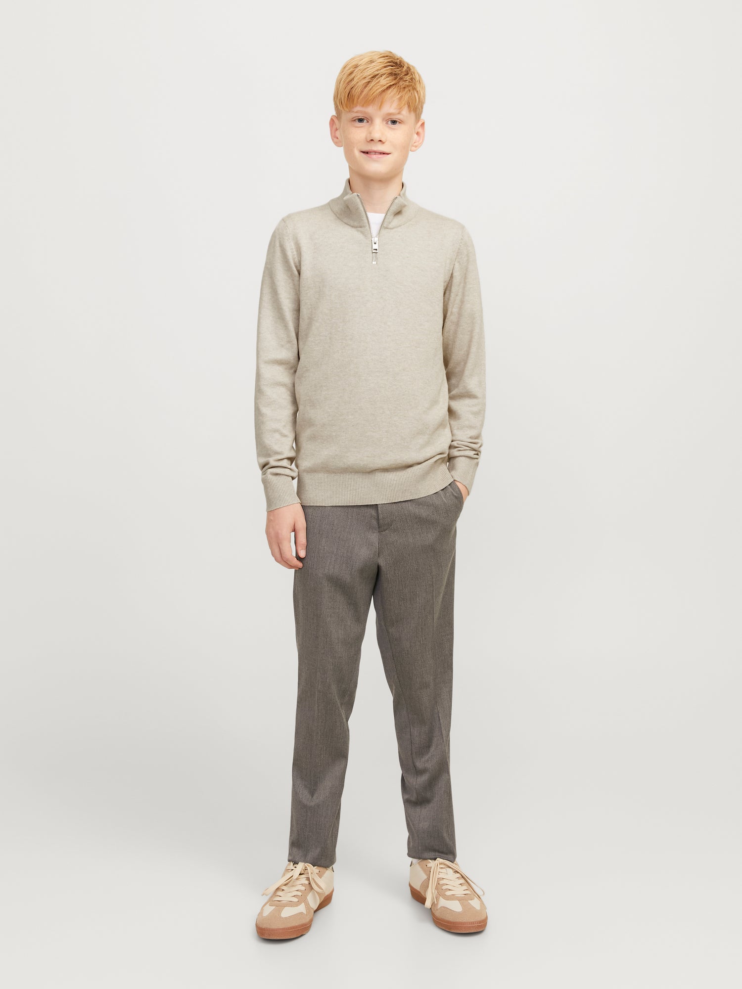 Kids Emil Half-Zip Knitted Sweatshirt