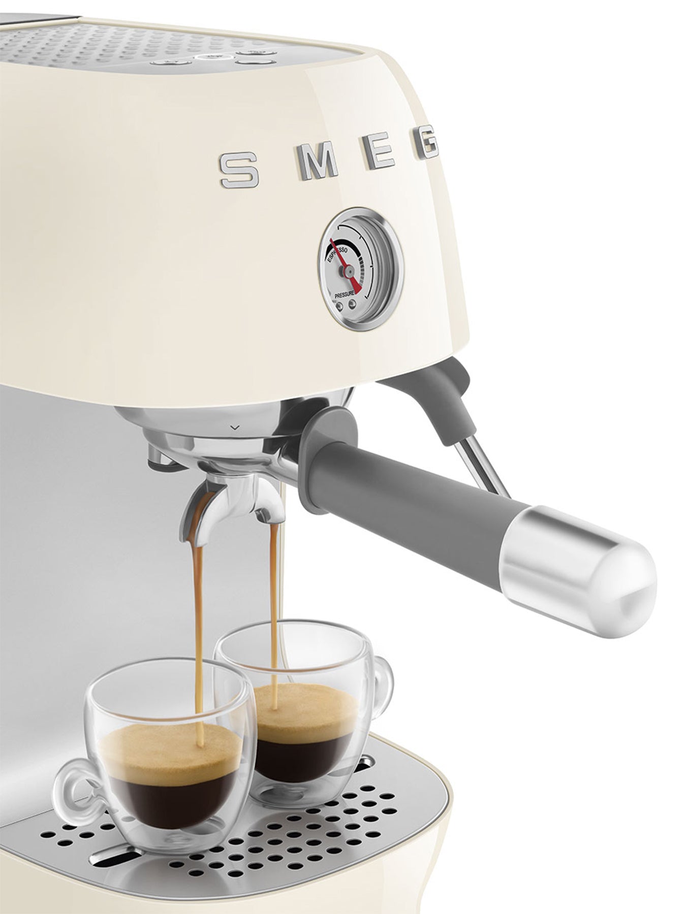 Espresso and Cold Brew Coffee Machine in Cream