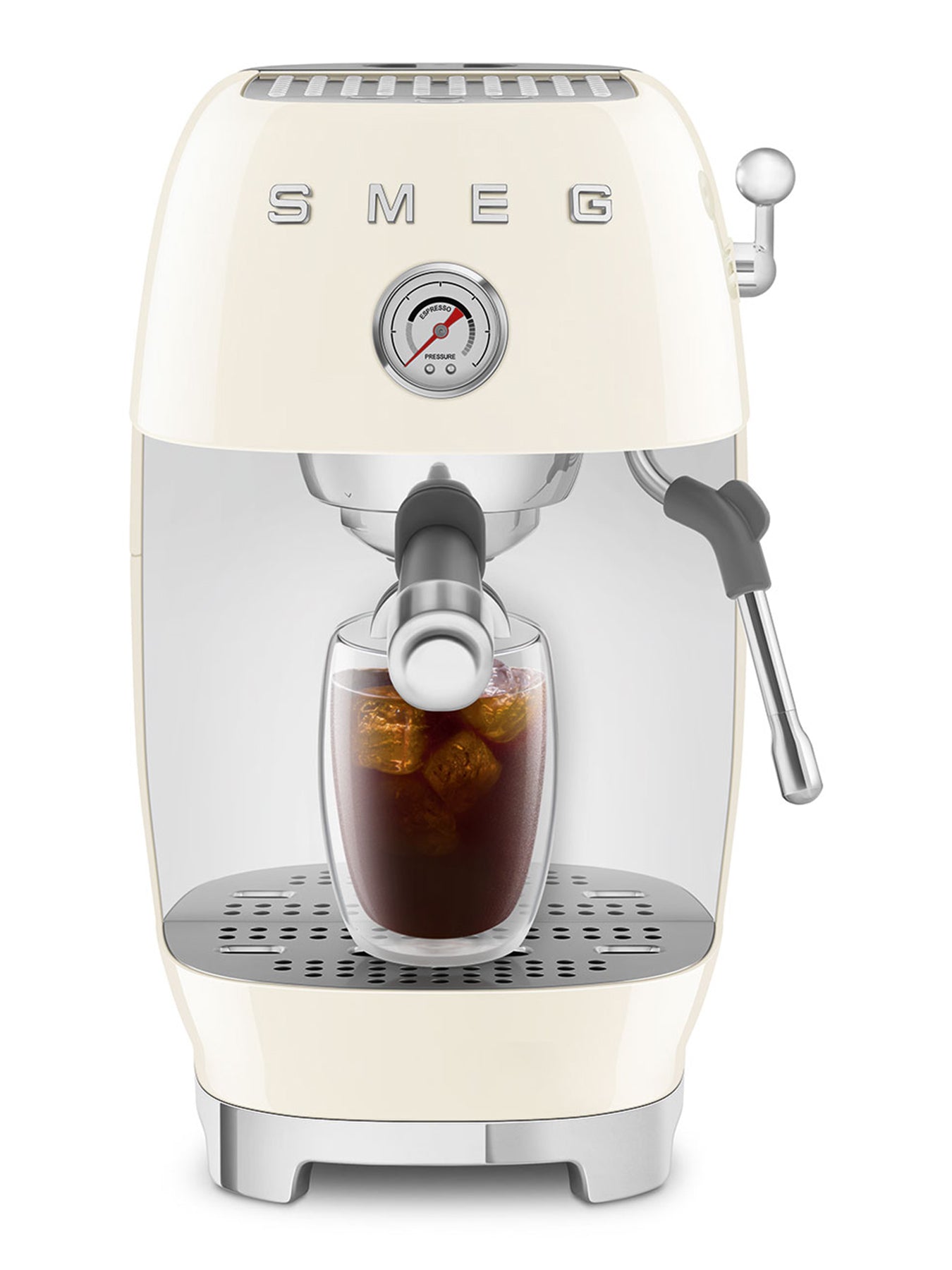 Espresso and Cold Brew Coffee Machine in Cream