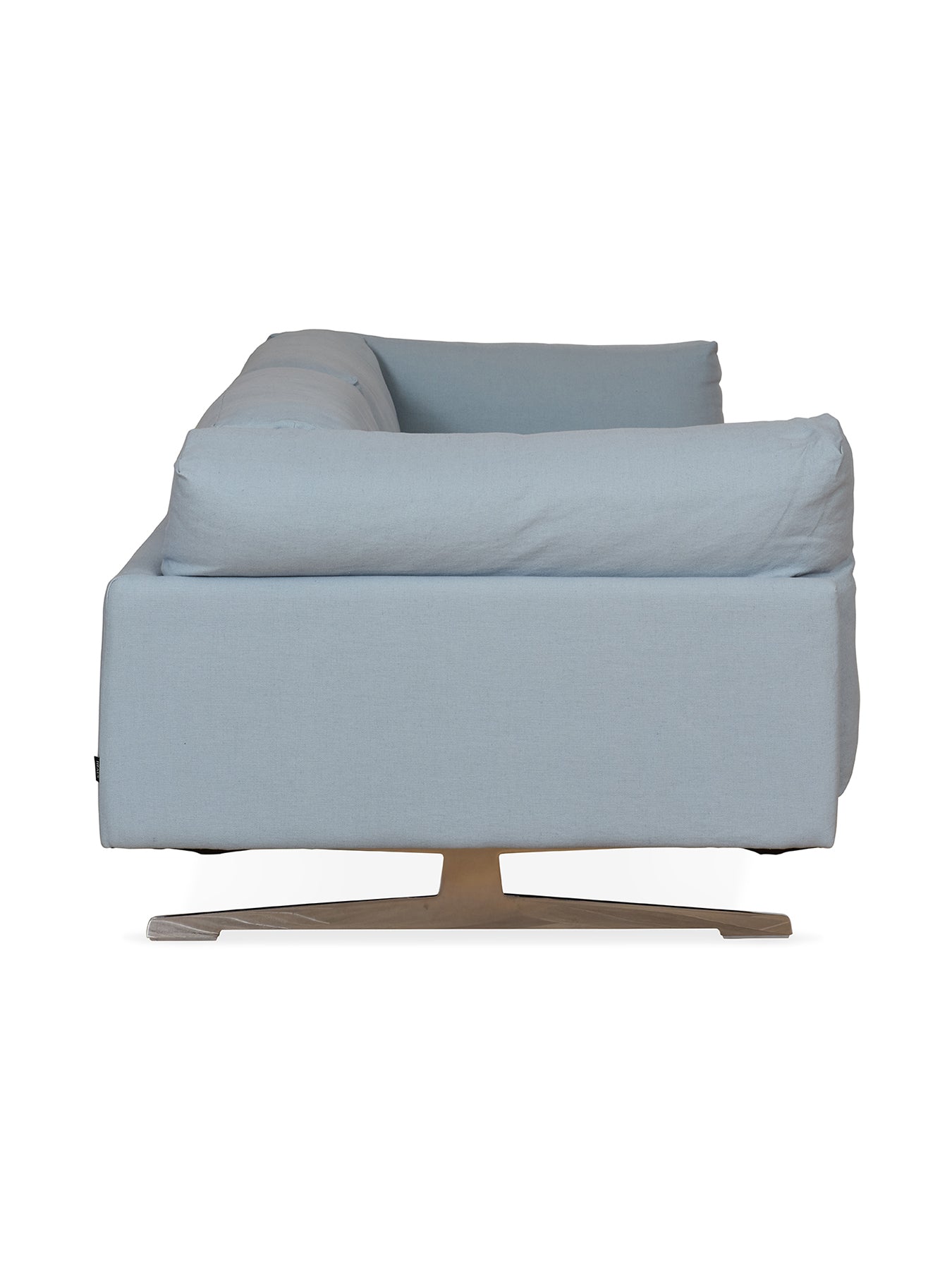 Novara 4 Seater Linen Sofa Blue