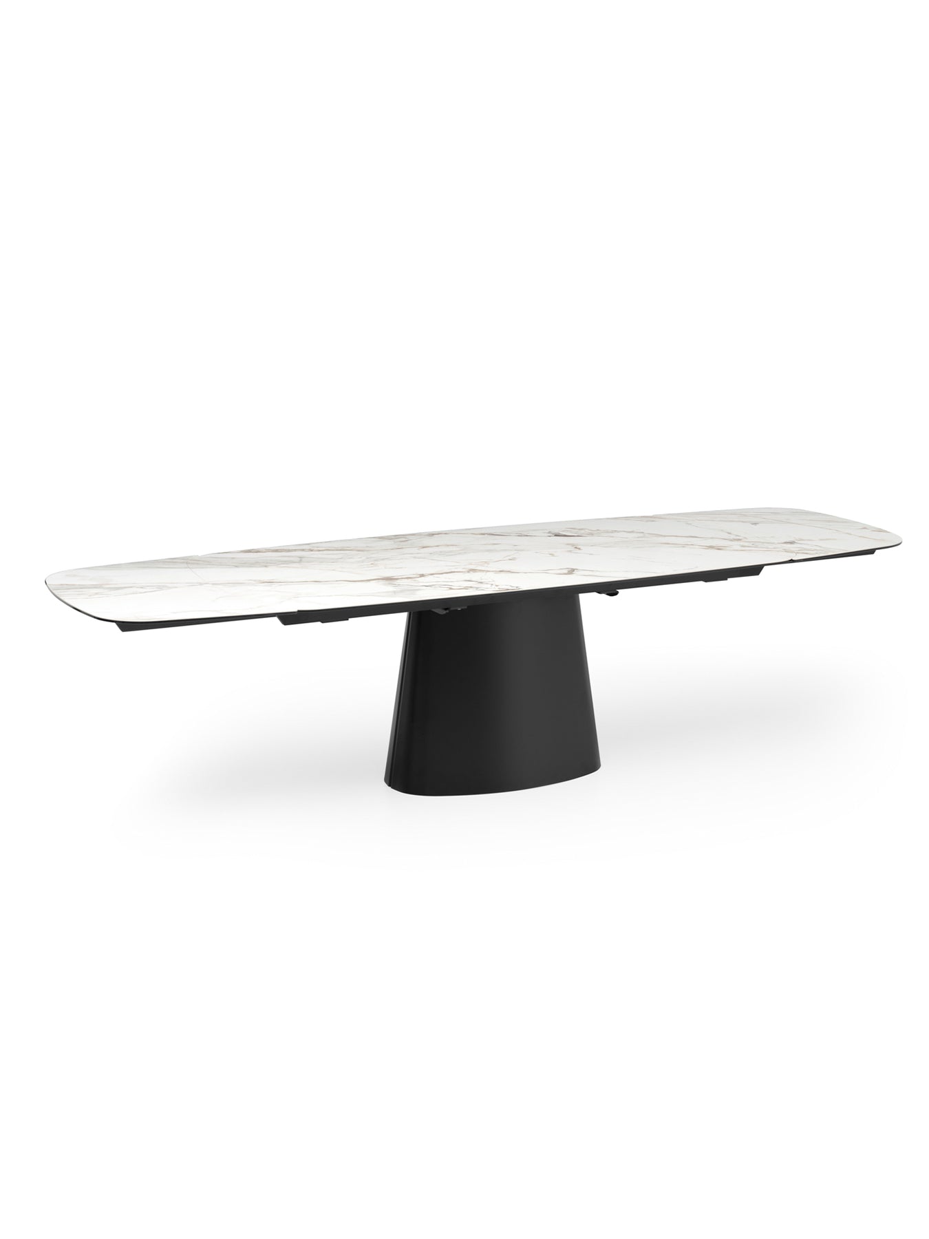 Lucca Calacatta Ceramic Extendable Dining Table 200–300cm White
