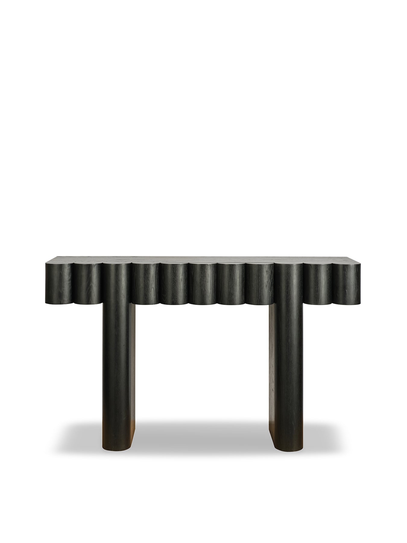 Roy Black Veneer Console Table
