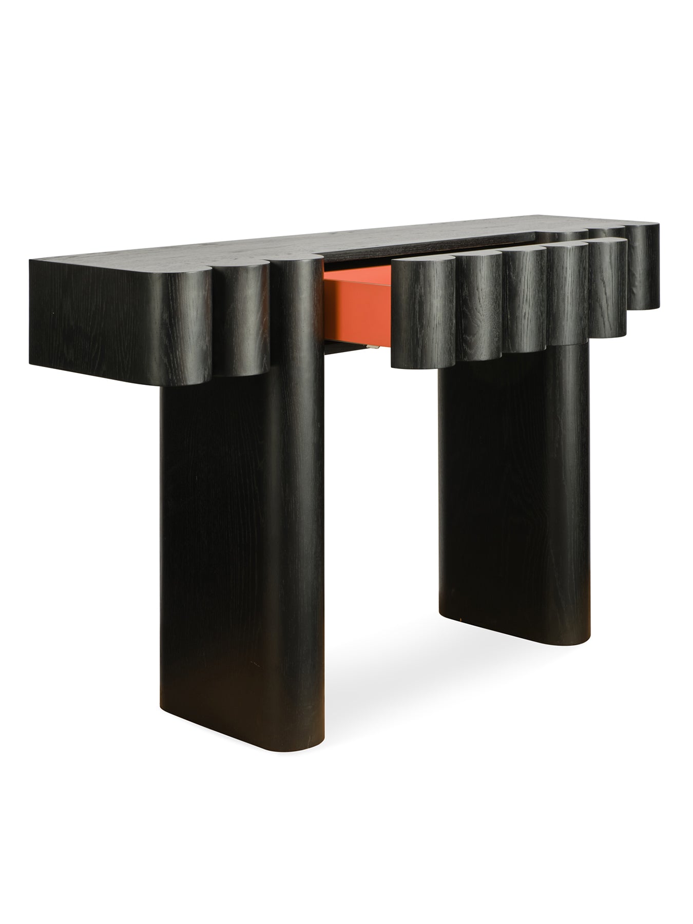 Roy Black Veneer Console Table