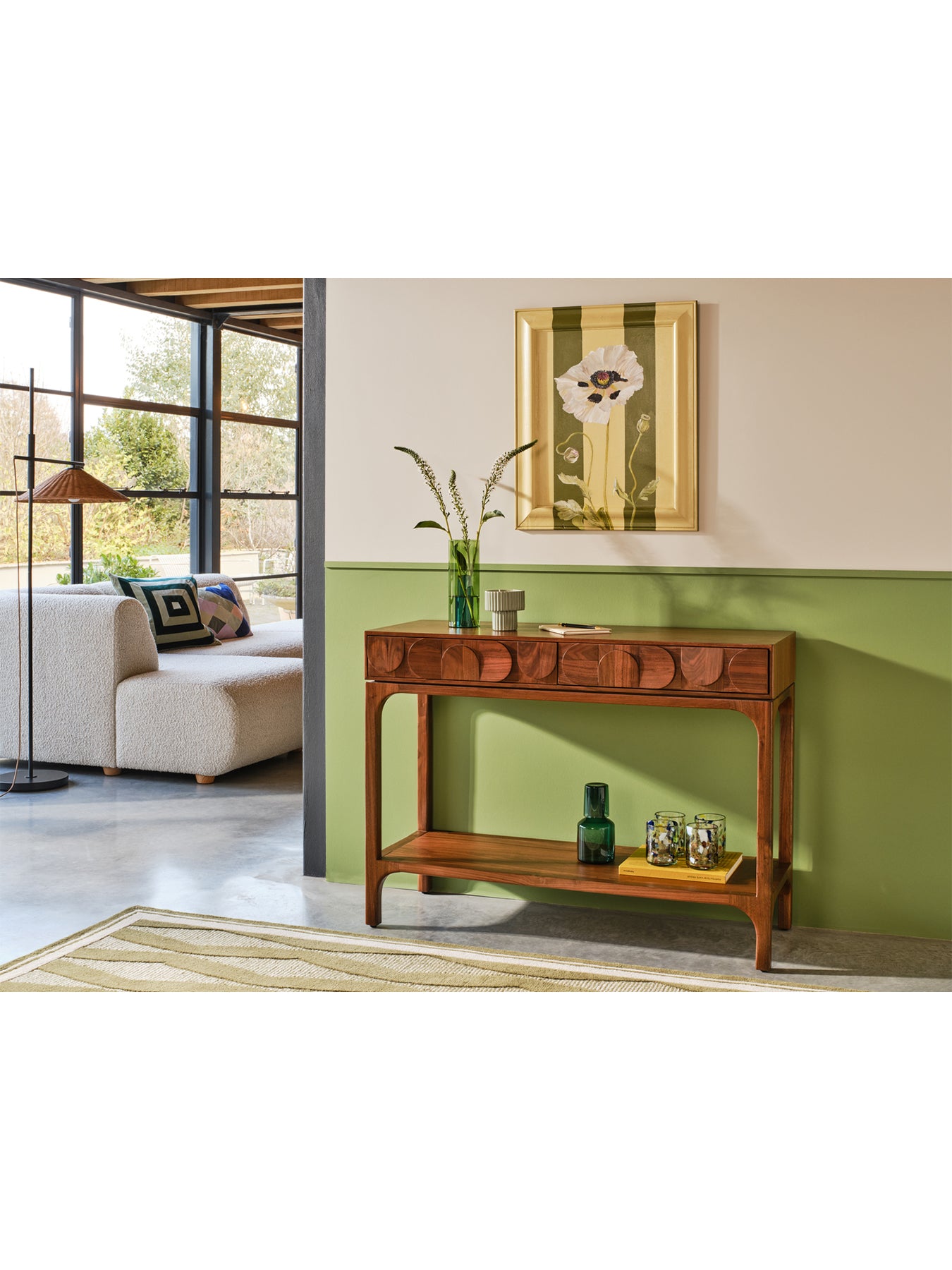 Zarina Walnut Console Table
