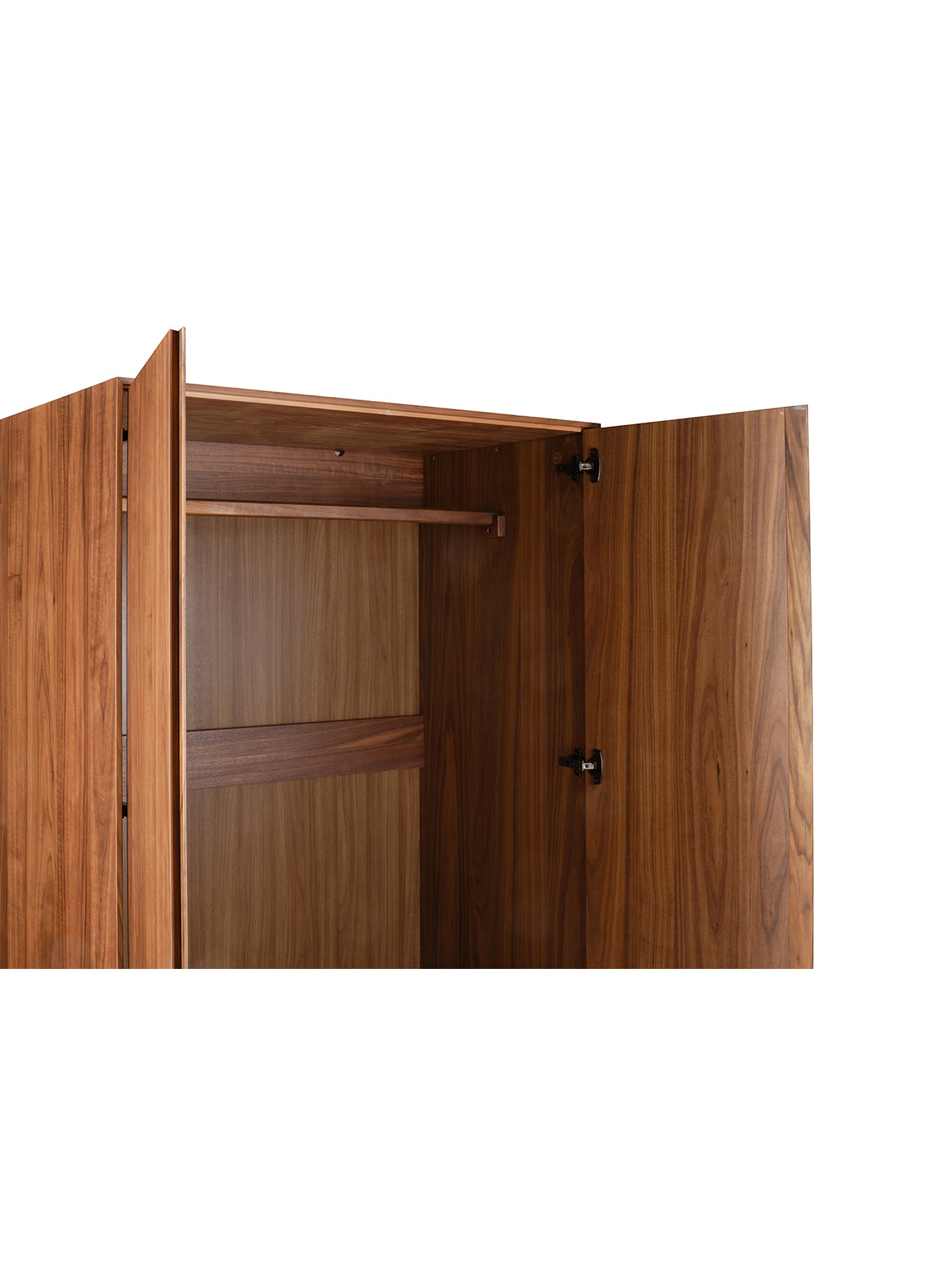 Lars Walnut 2 Door Wardrobe