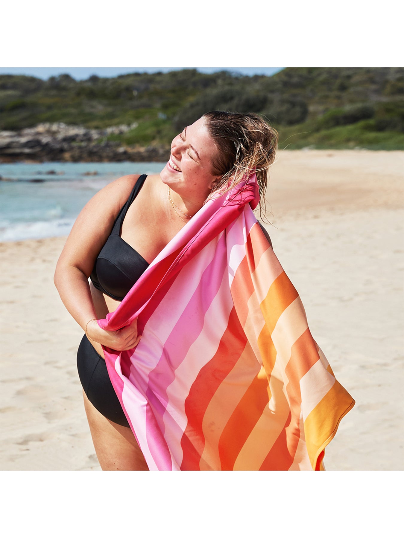 Large Beach Towel Pink
