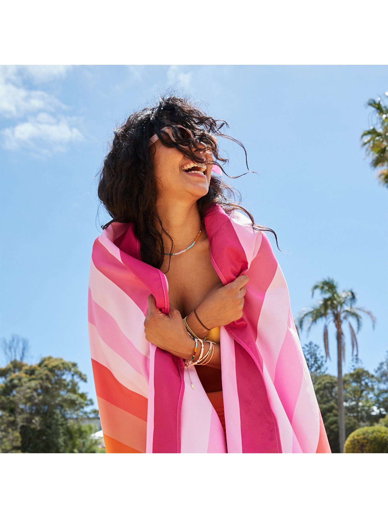 Large Beach Towel Pink