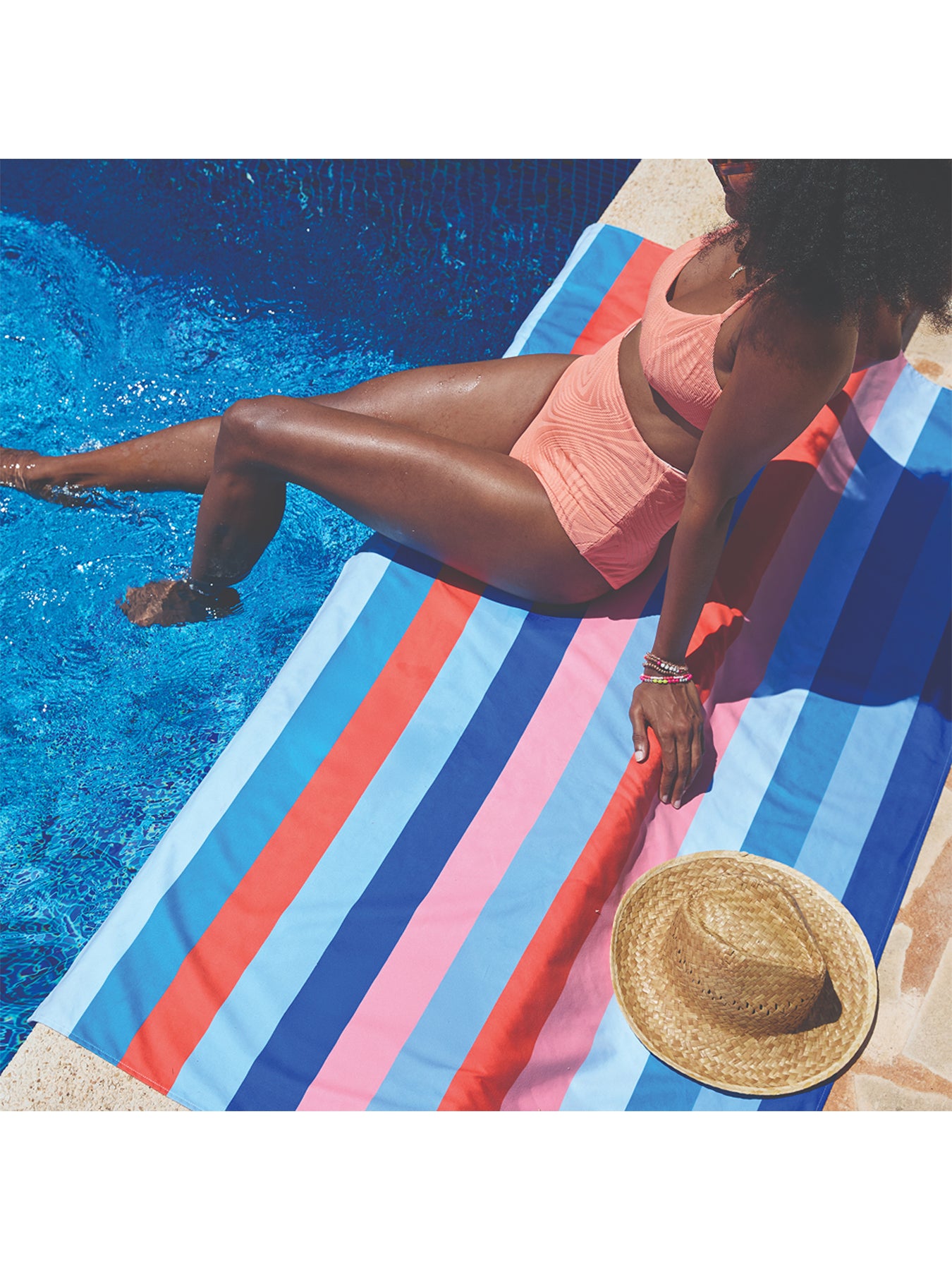 Large Beach Towel Striped