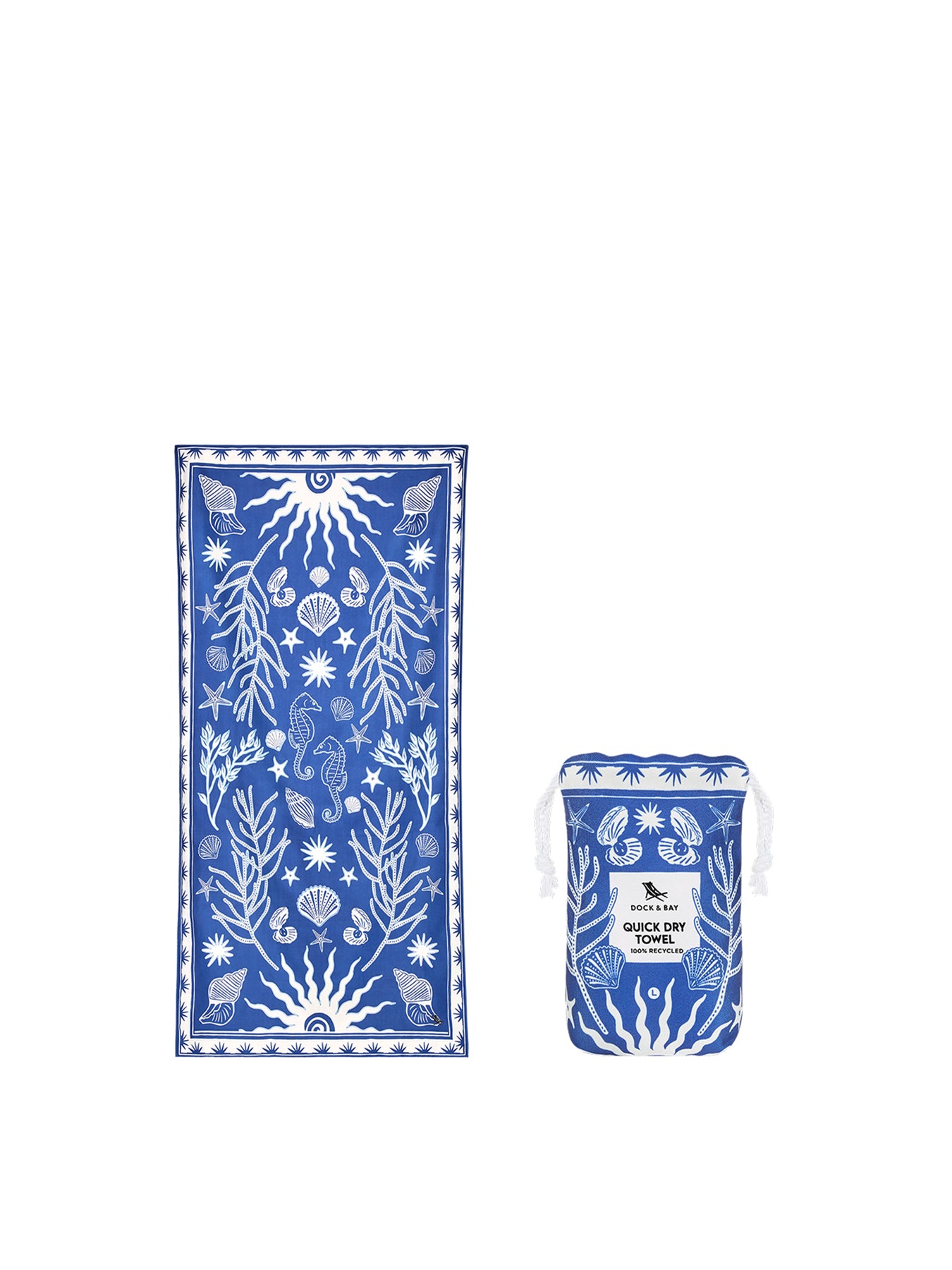 Large Beach Towel Blue