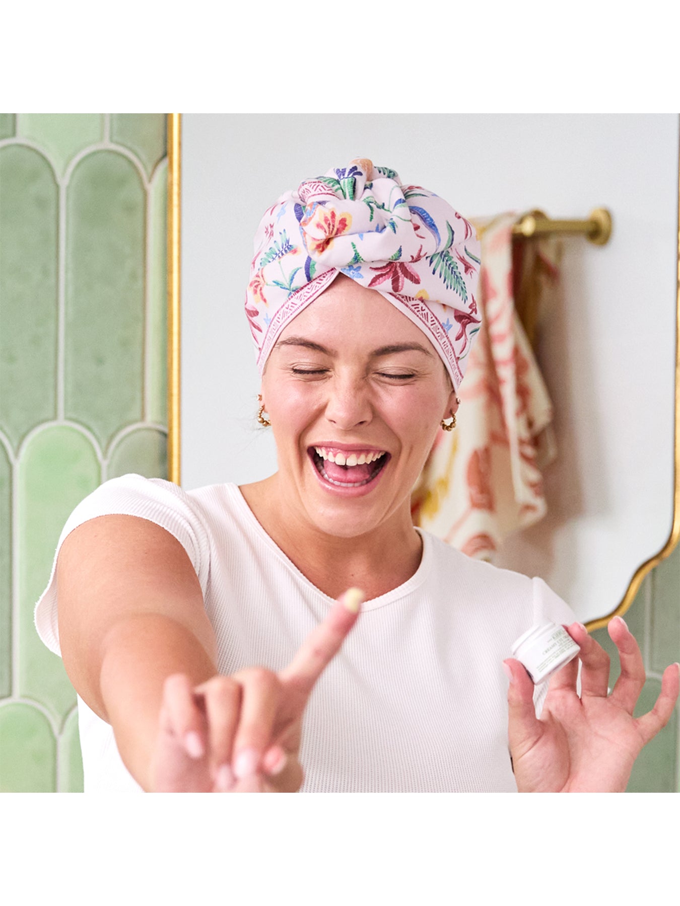 Suede Hair Wrap Pink