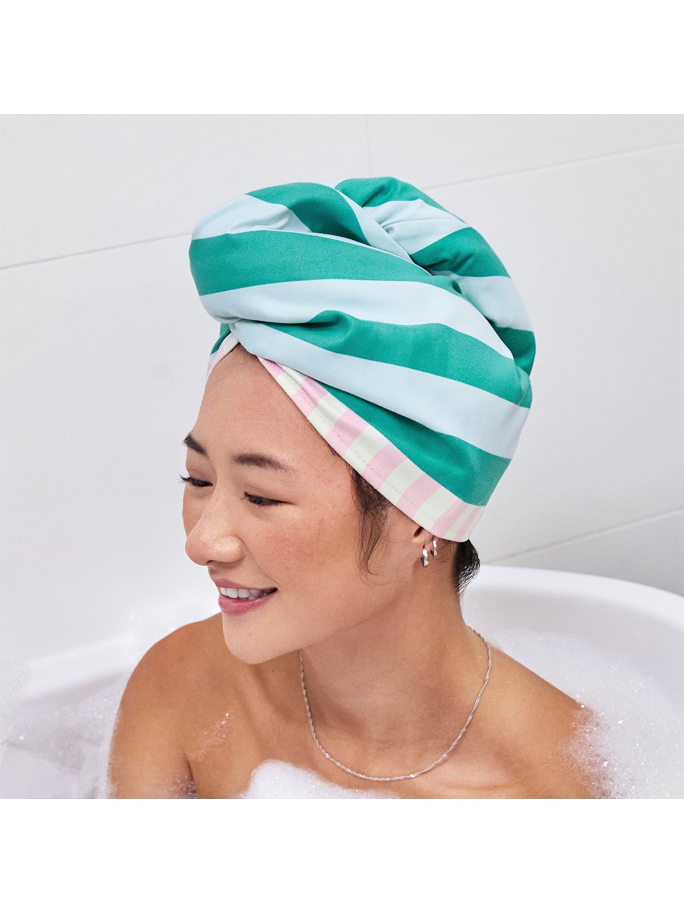 Suede Hair Wrap Green