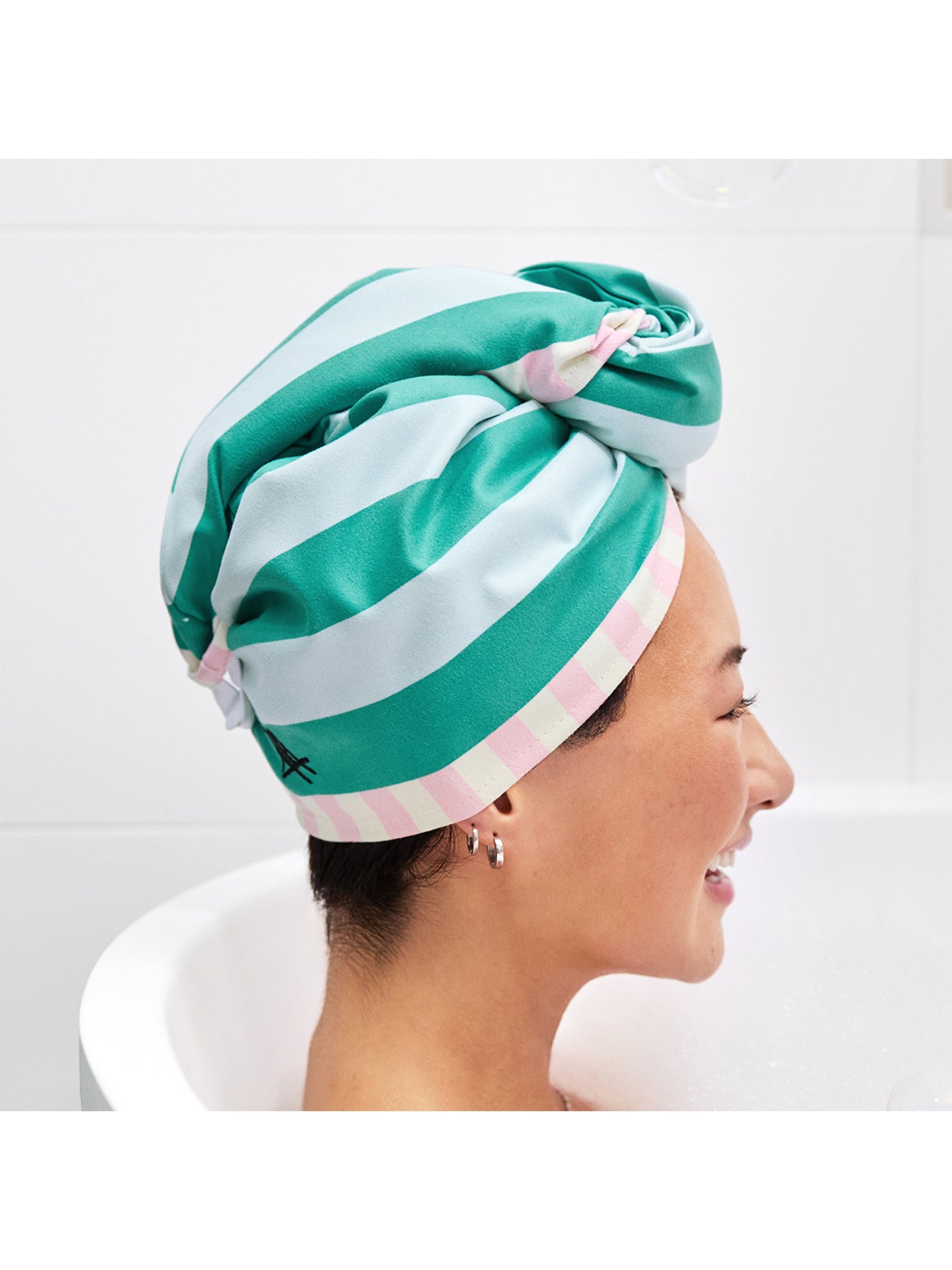 Suede Hair Wrap Green