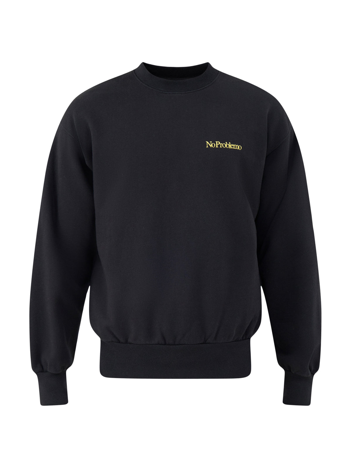 Mini Problemo Embroidered Cotton Sweatshirt - Black