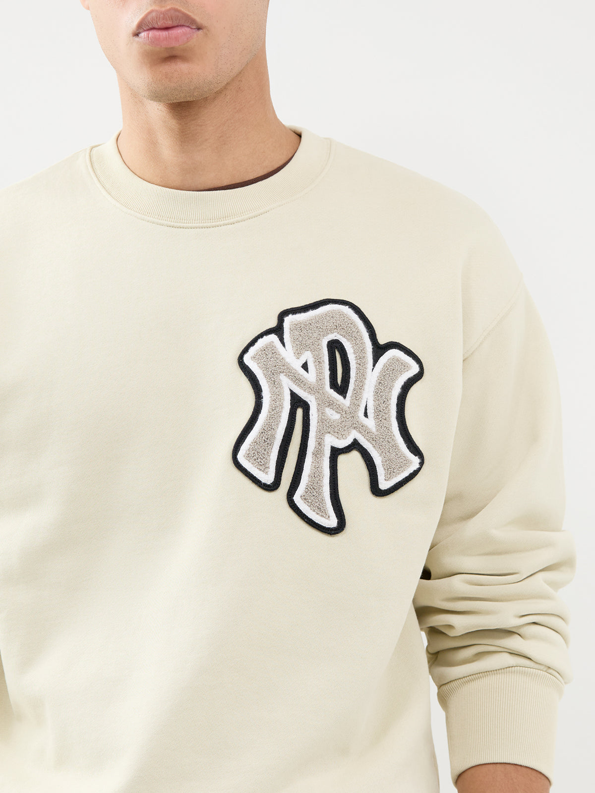 NYP Varsity Cotton Sweatshirt - Sand