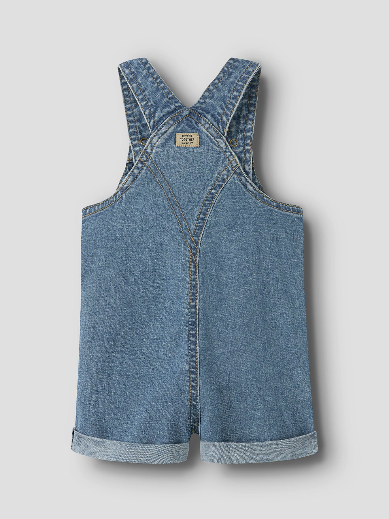 Baby Denim Short Dungarees Blue