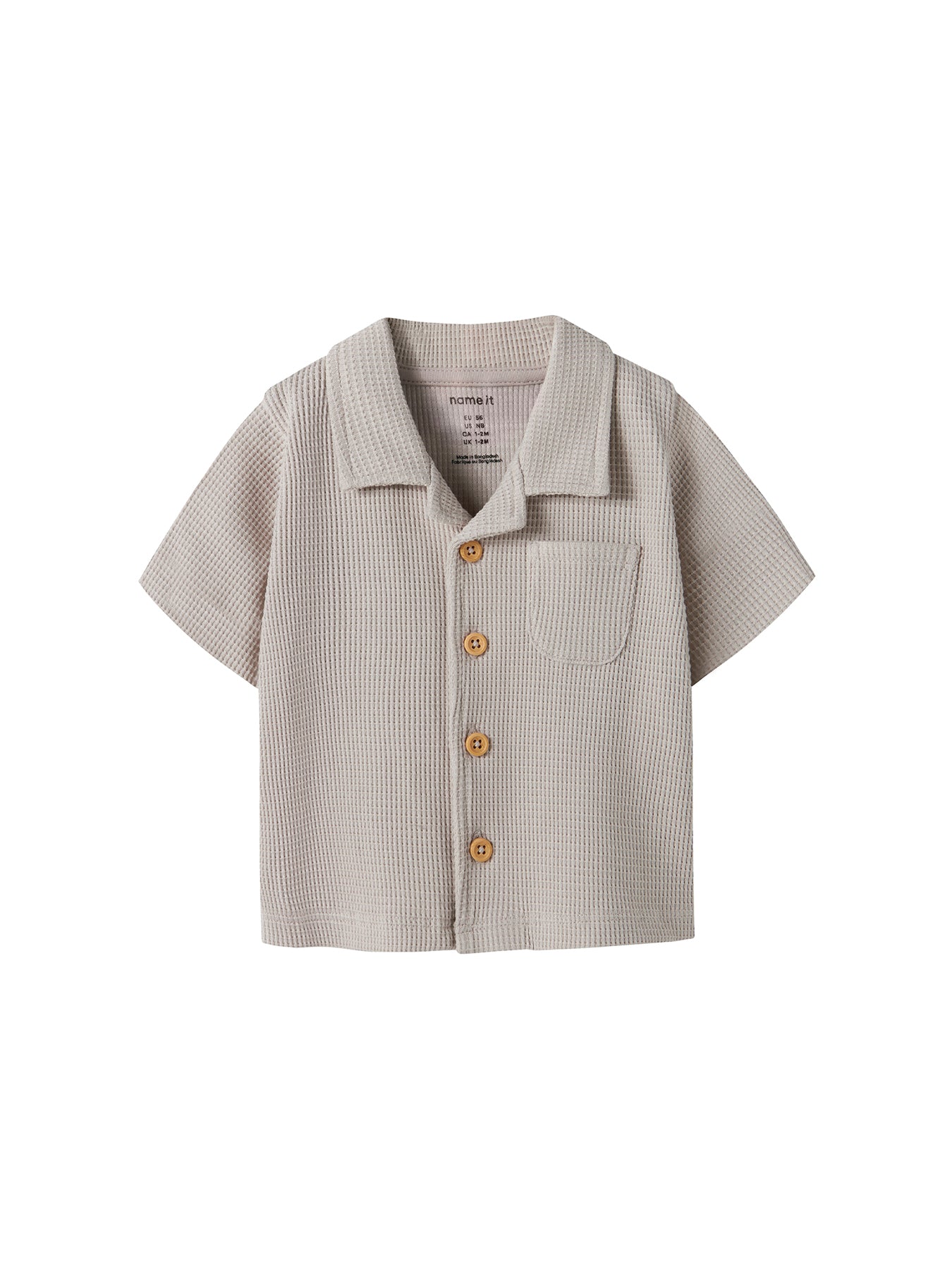 Baby Husk Short Sleeve Shirt Beige