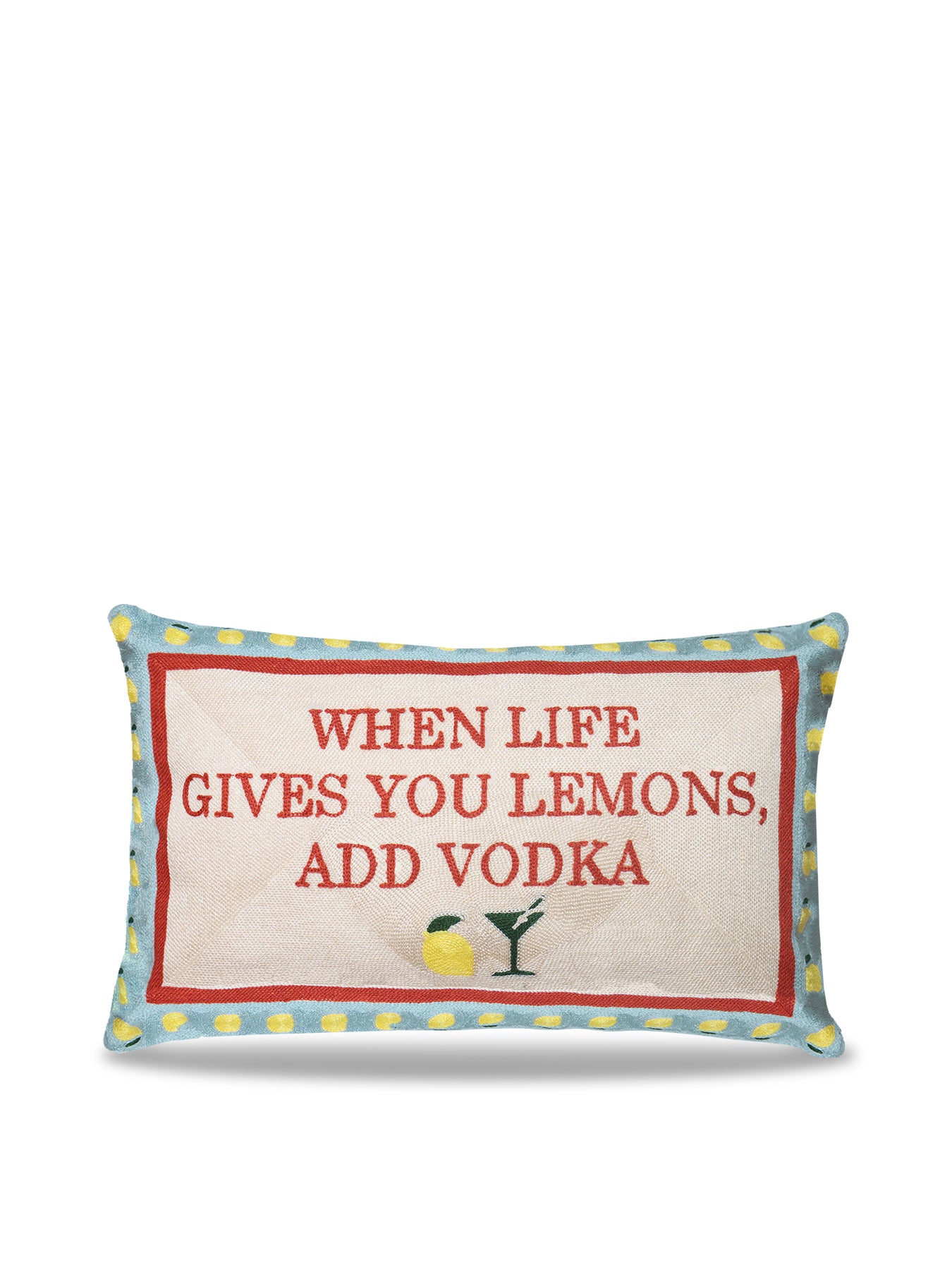 Lemons and Vodka Cushion