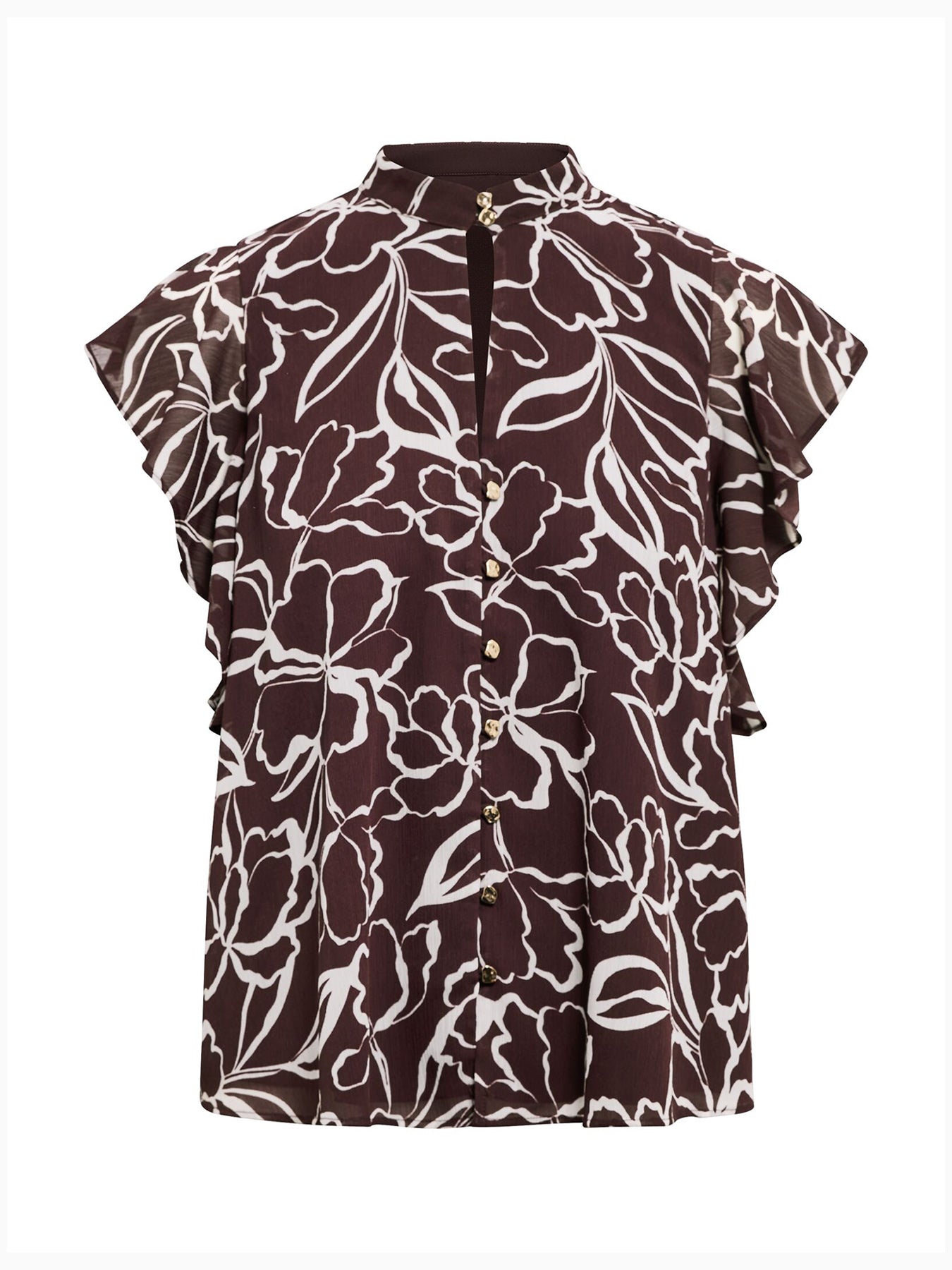 Tullia Ruffle Sleeve Blouse Multi