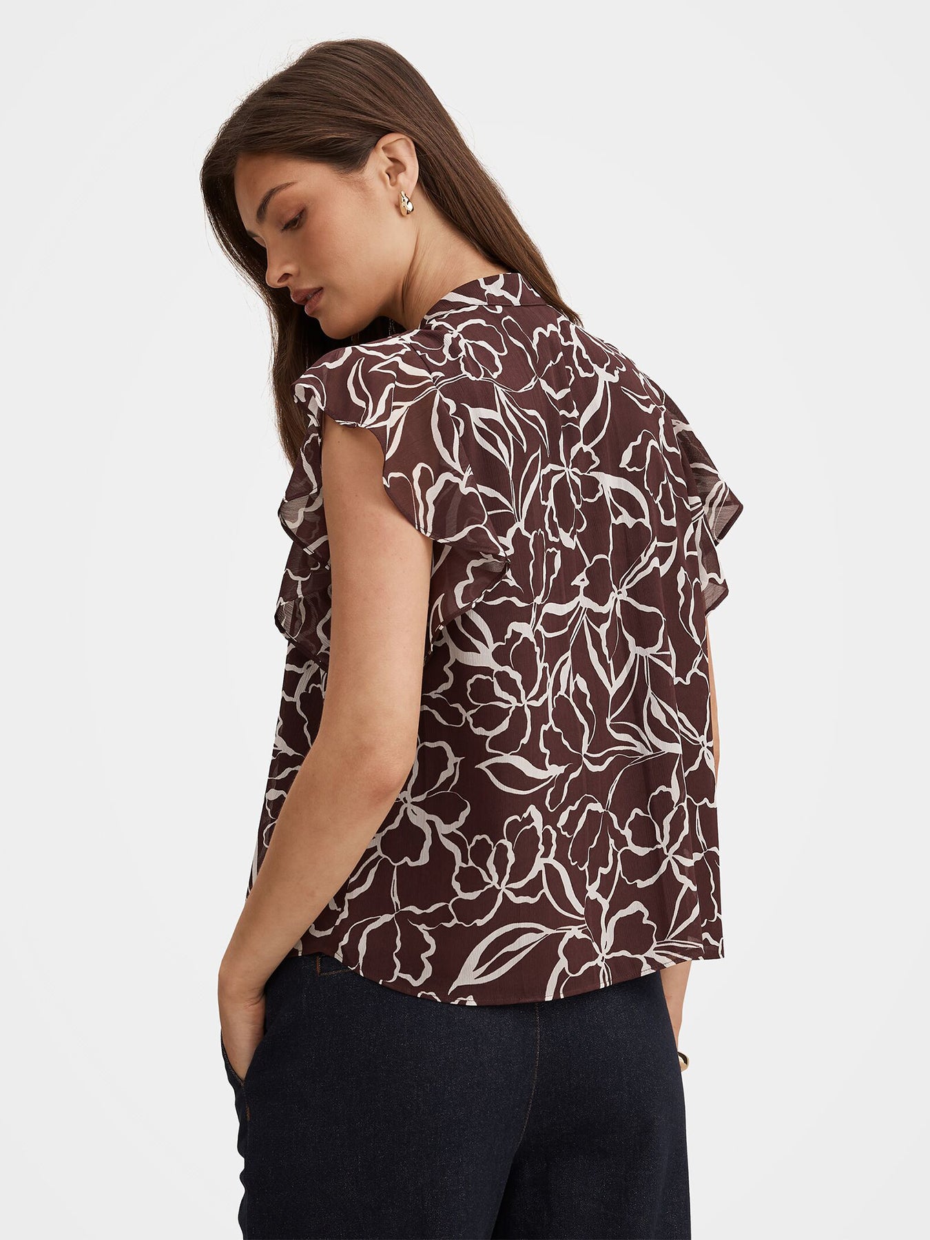 Tullia Ruffle Sleeve Blouse Multi
