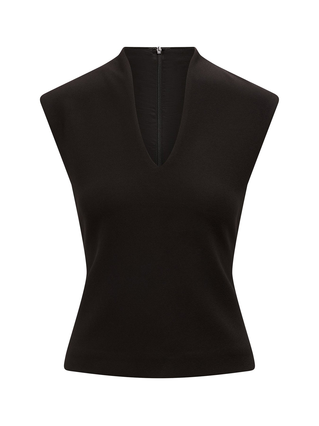 Monroe Crepe Tank Top Black