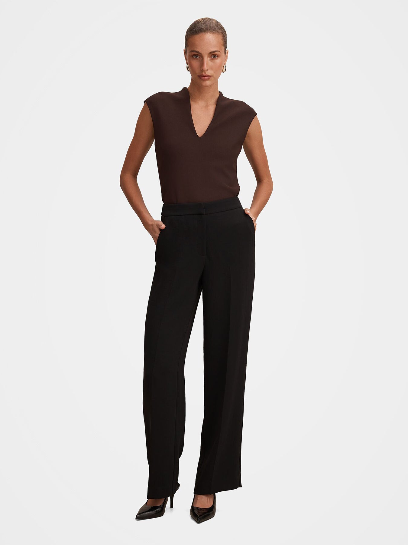 Dani Straight Leg Pants Black