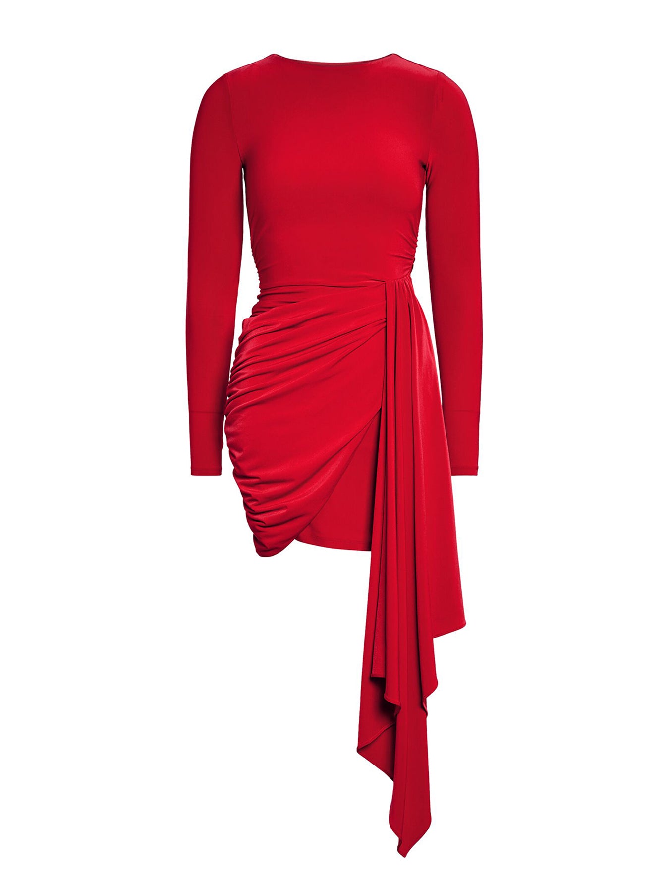 Susie Draped Jersey Mini Dress Red