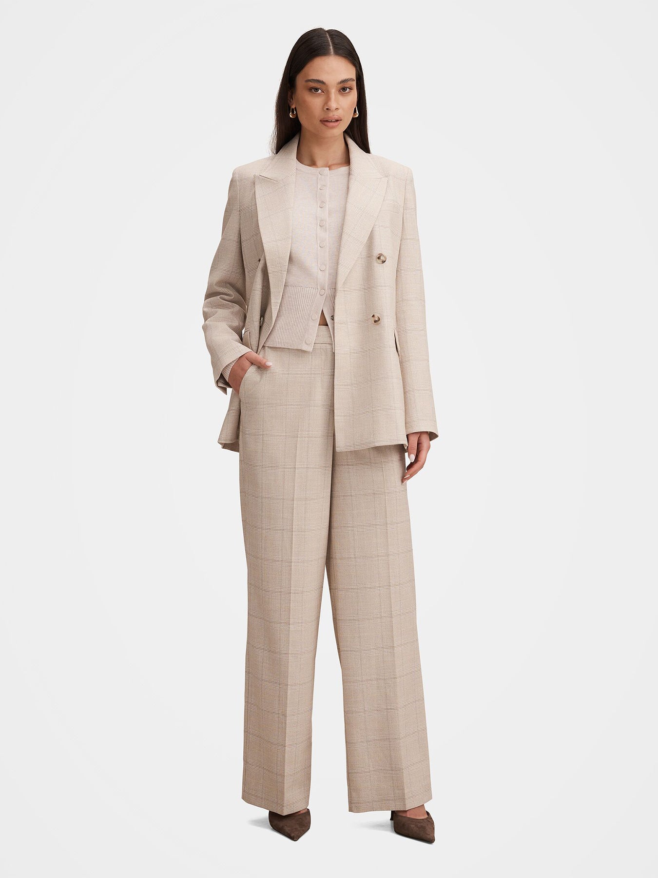 Lottie Wide Leg Pants Neutral