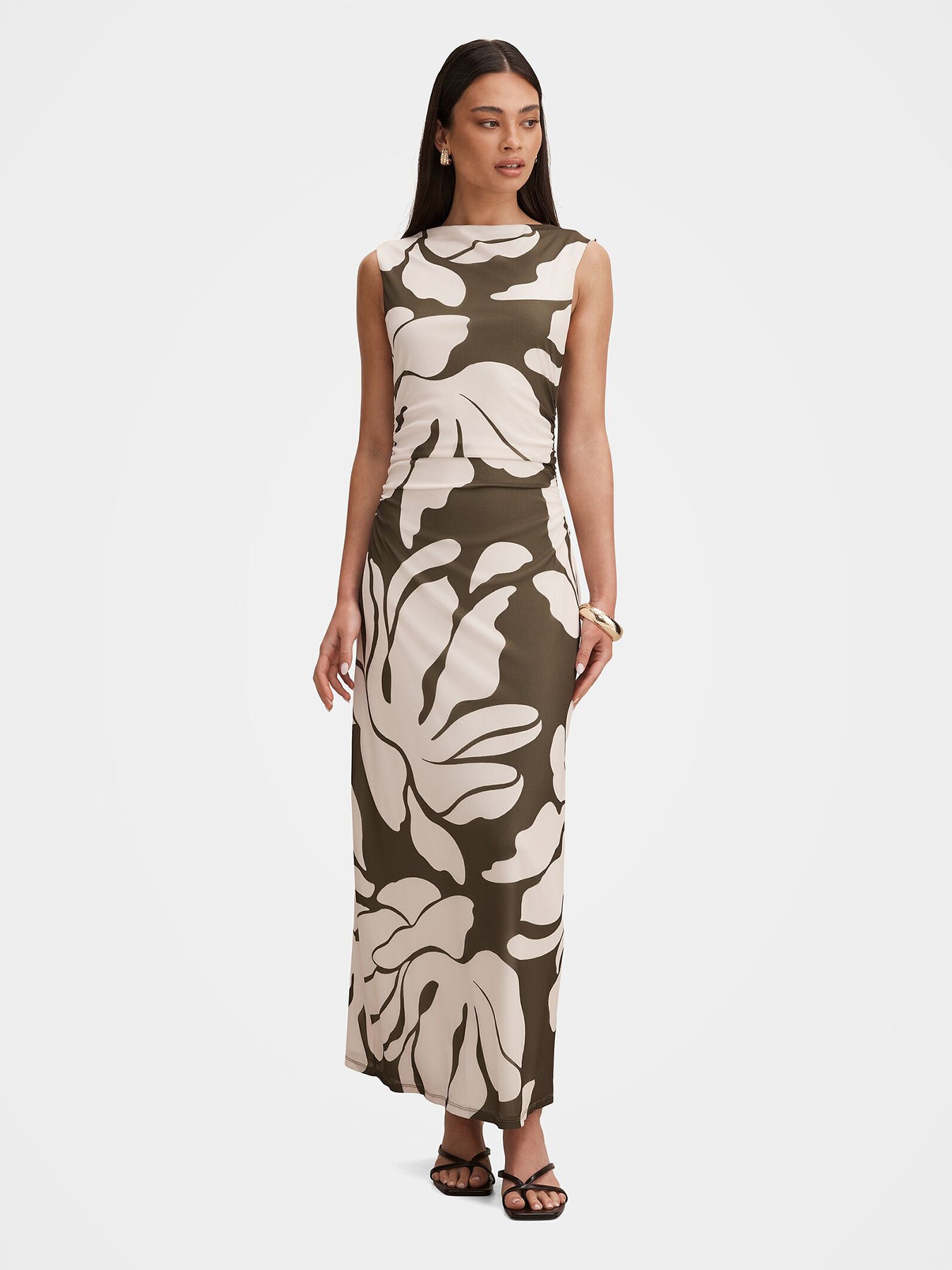 Allegra Mesh Midi Dress Multi