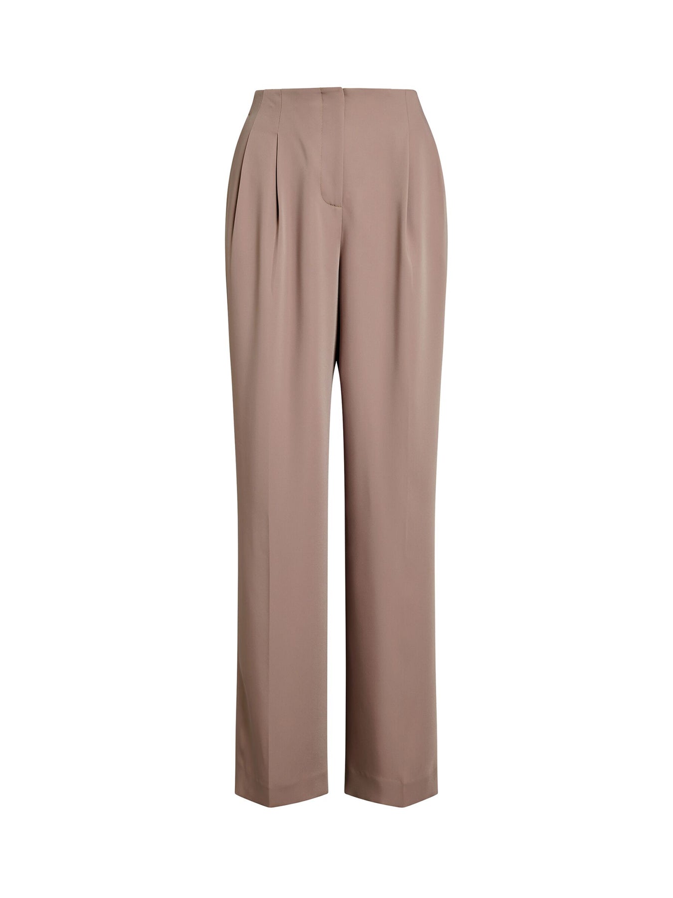 Julia Pleated Wide Leg Pants Brown