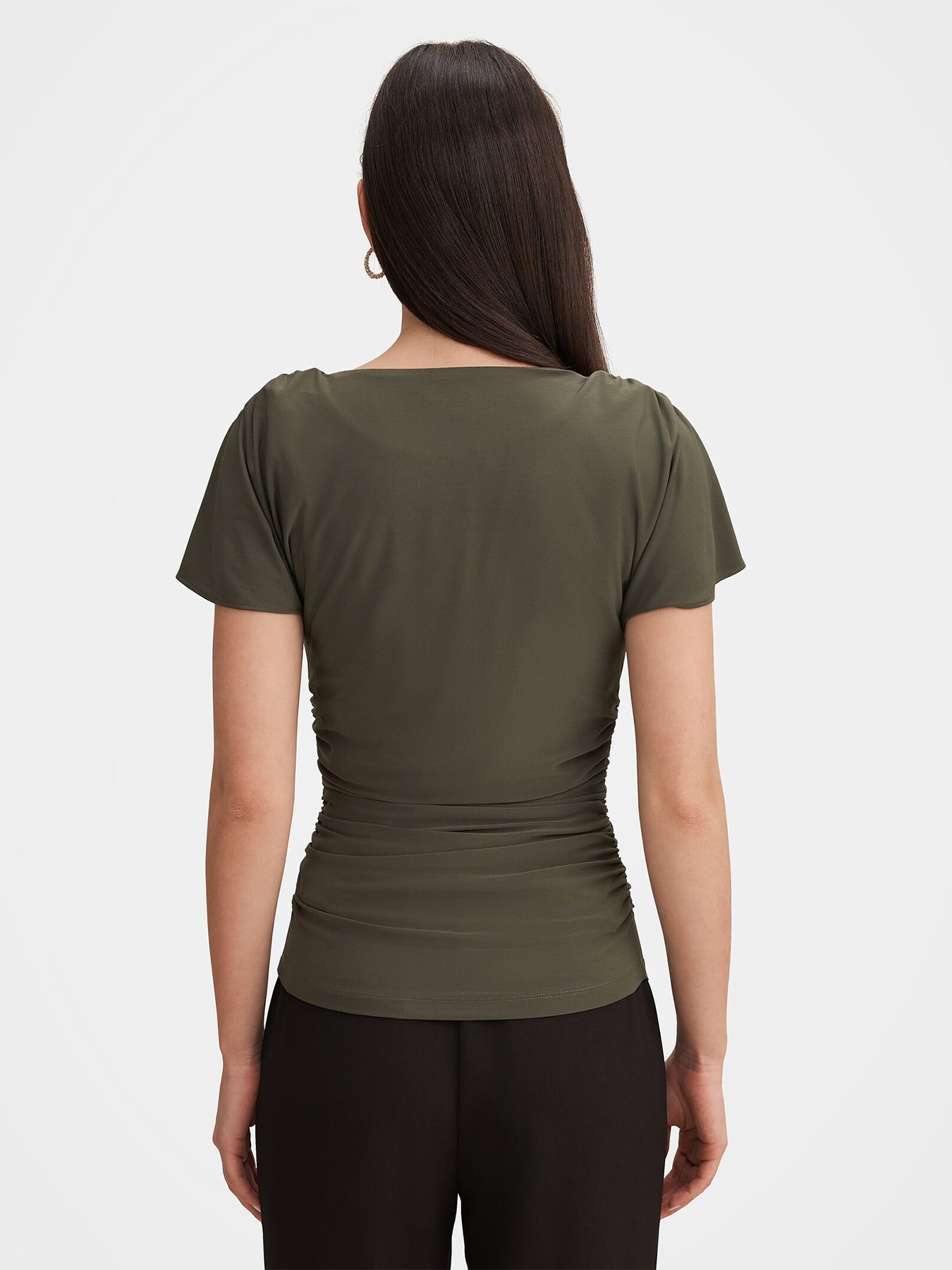 Stormi Spliced Shoulder Top Green