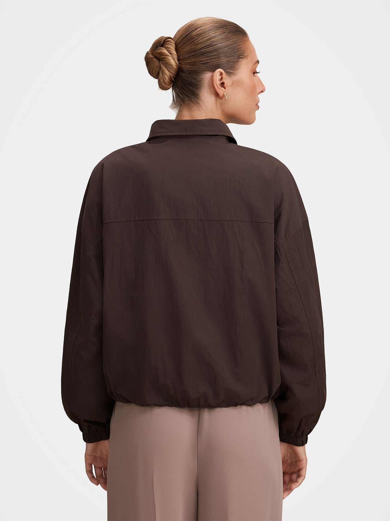 Eliza Windbreaker Jacket Brown