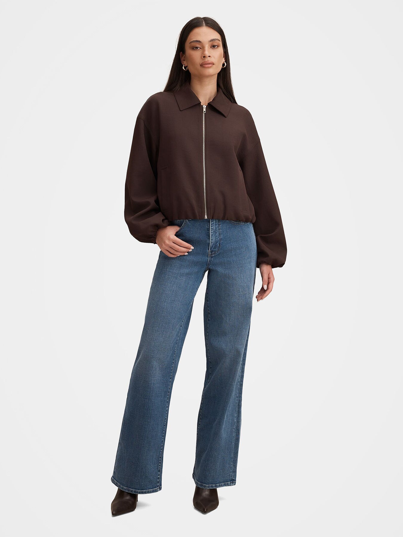 Lana Twill Jacket Brown