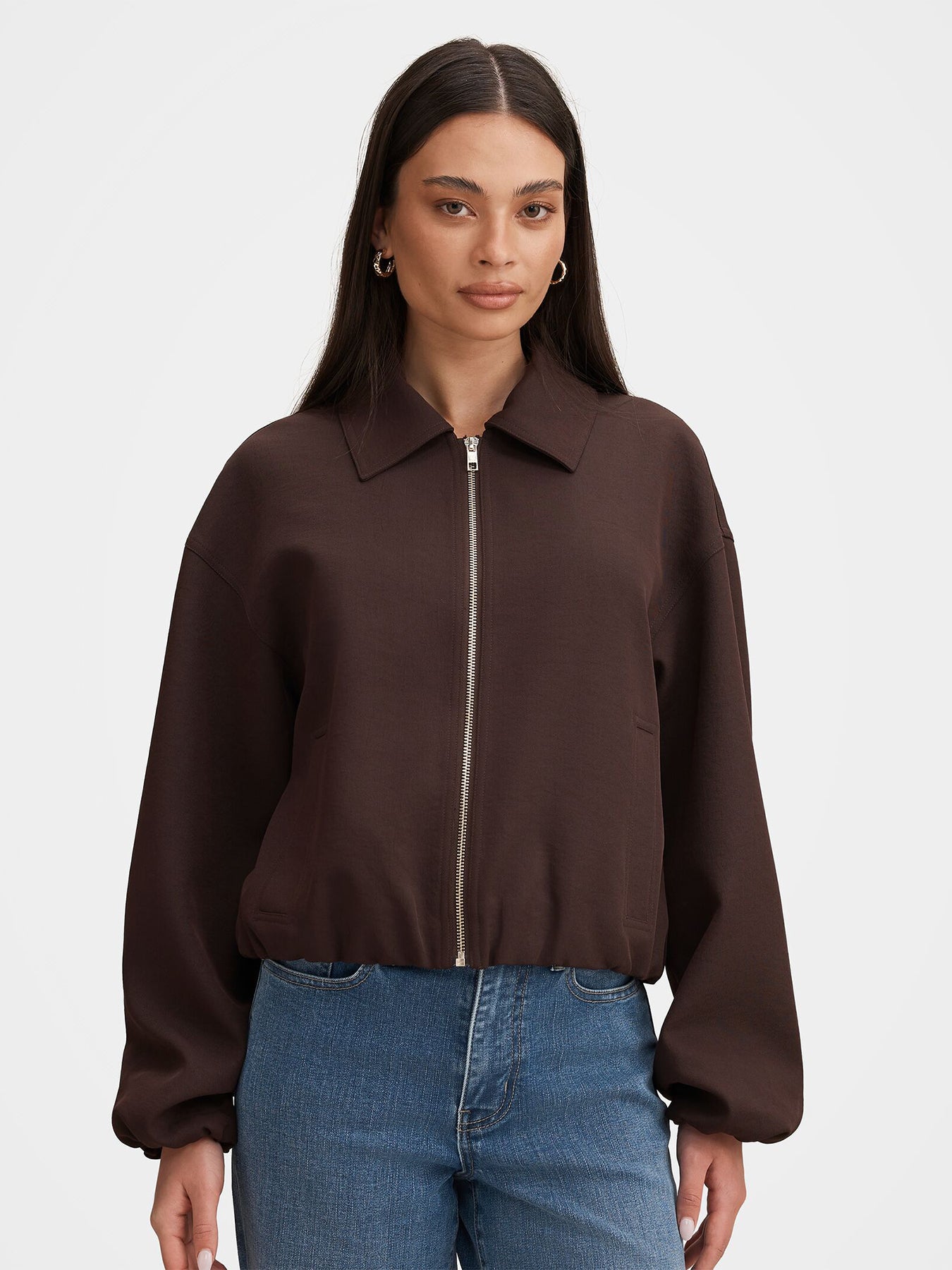 Lana Twill Jacket Brown