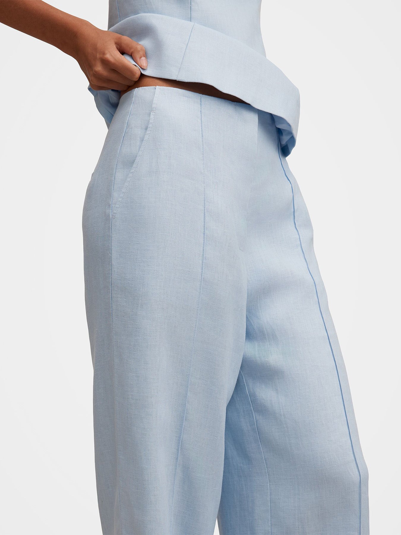 Posey Wide Leg Trousers Blue