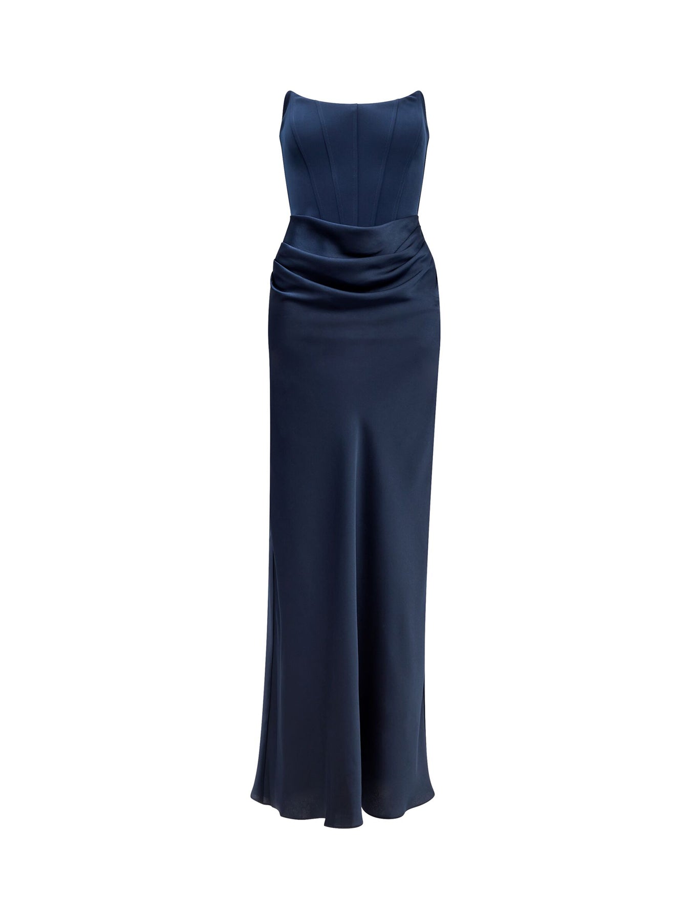 Isra Strapless Maxi Dress Blue