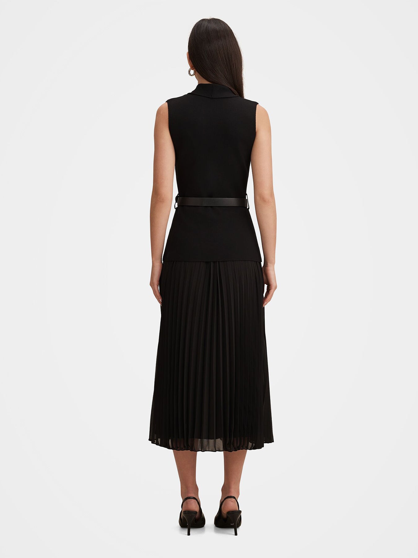 Bianca Knitted Midi Dress Black