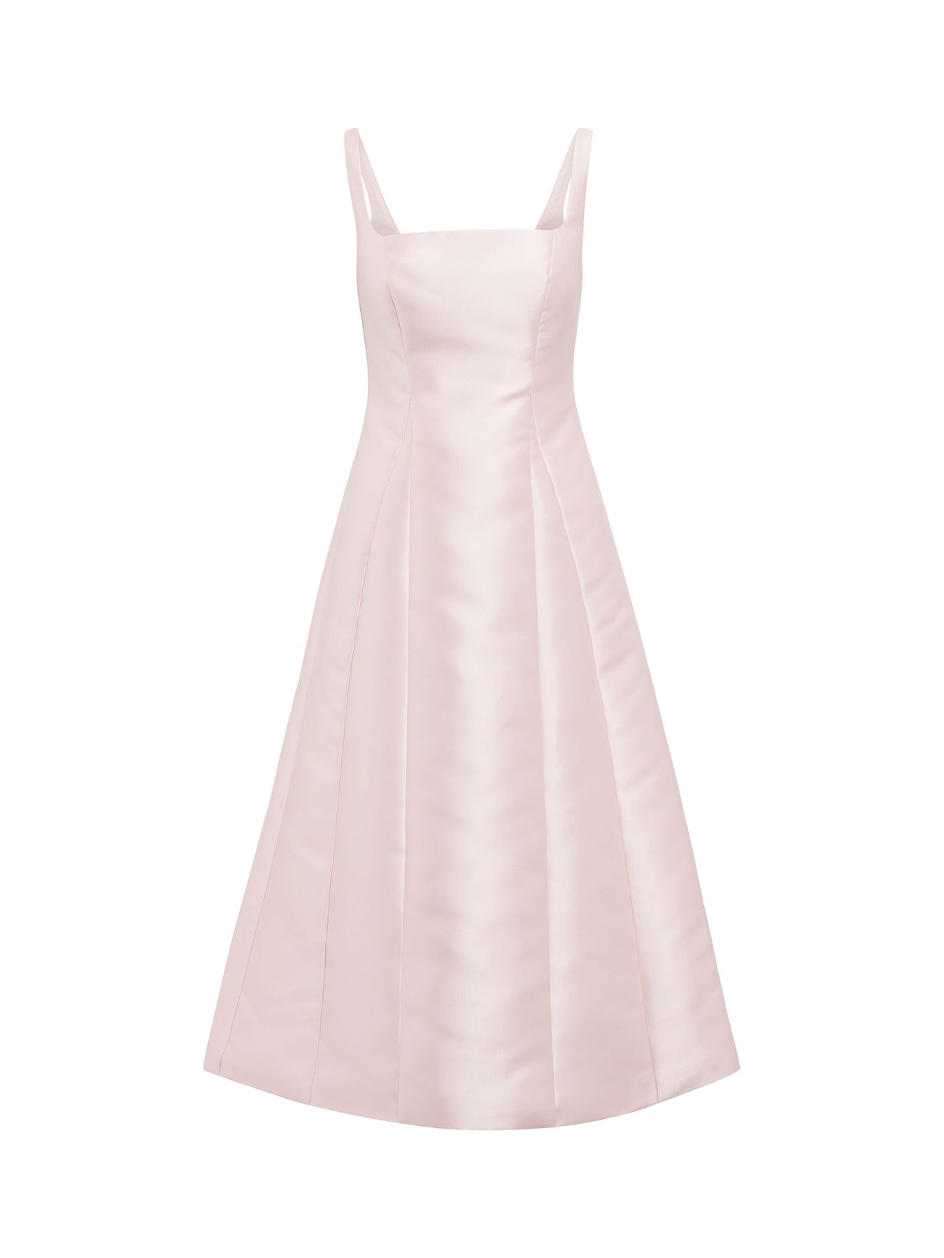 Kayla Satin Midi Dress Pink